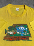 Vintage 1989 Giant Blue Gill Pelican Lake Double Sided Tee (L)