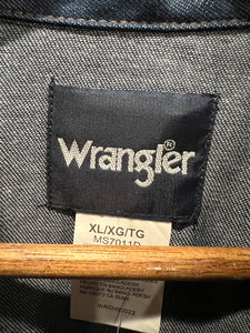 Vintage Wrangler Pearl Snap Denim Shirt (2XL)