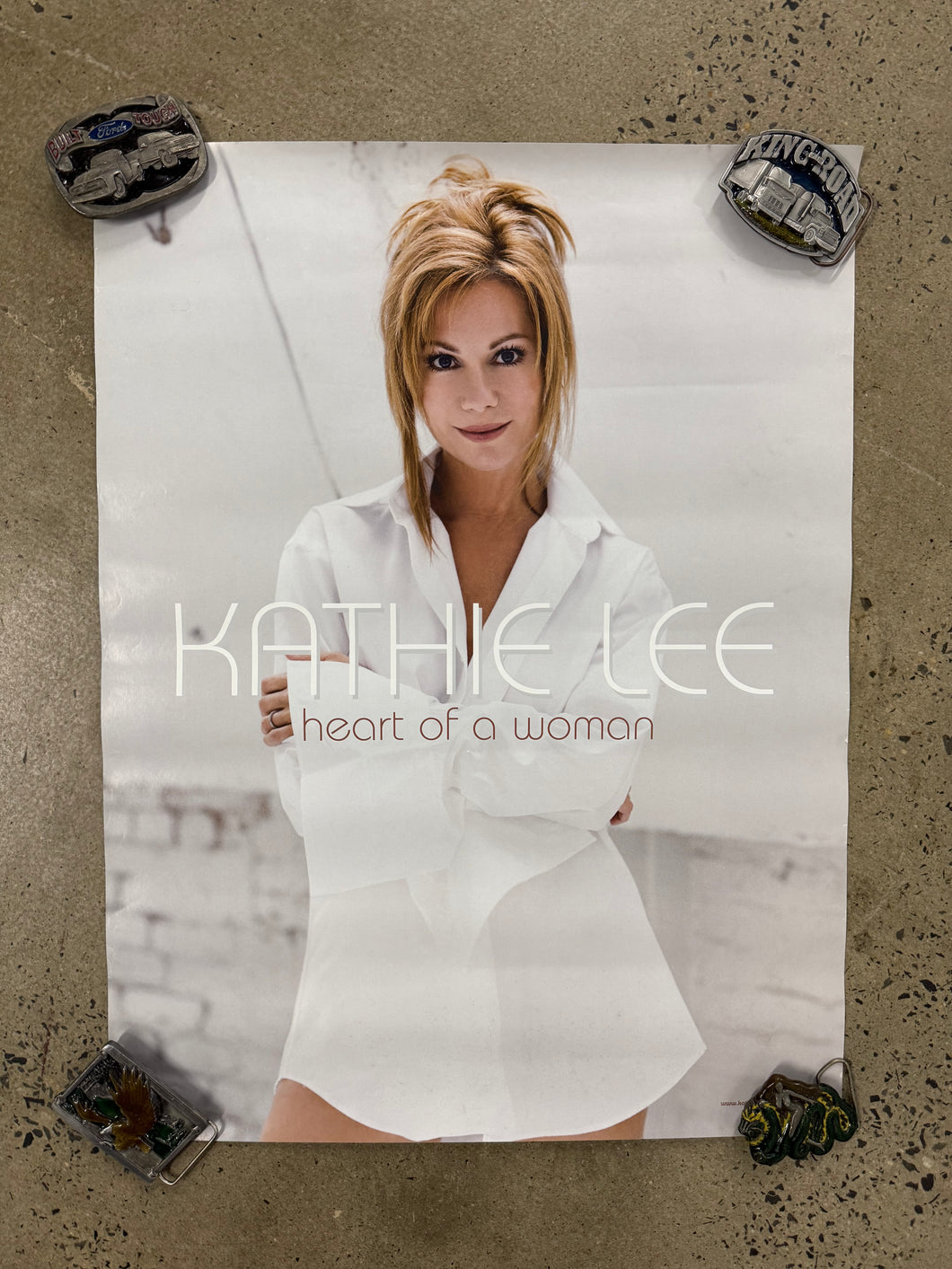 Vintage 2000 Kathie Lee Heart of a Woman Album Poster (18x24)