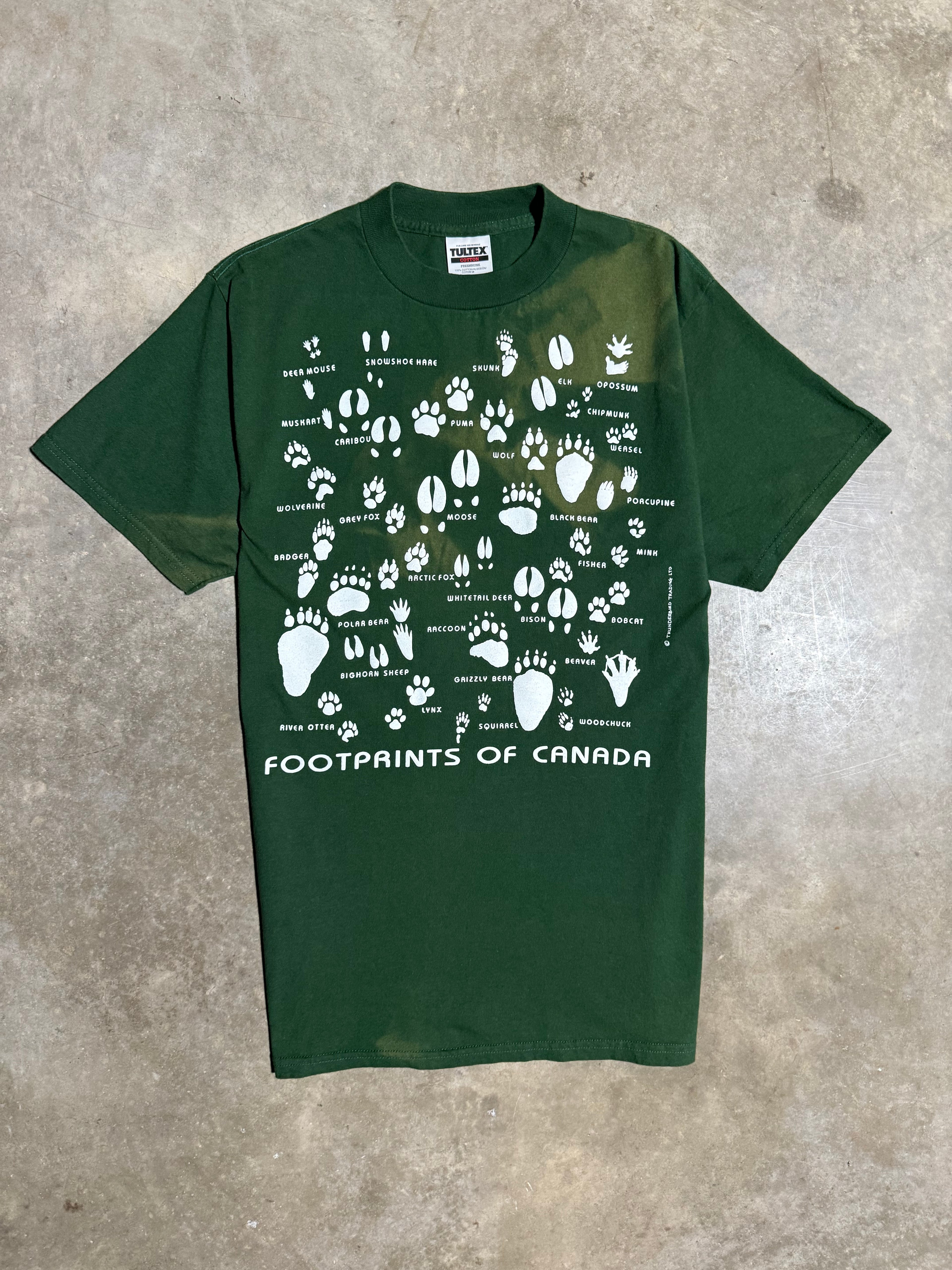 Vintage 90s Footprints of Canada Faded T-Shirt (M)