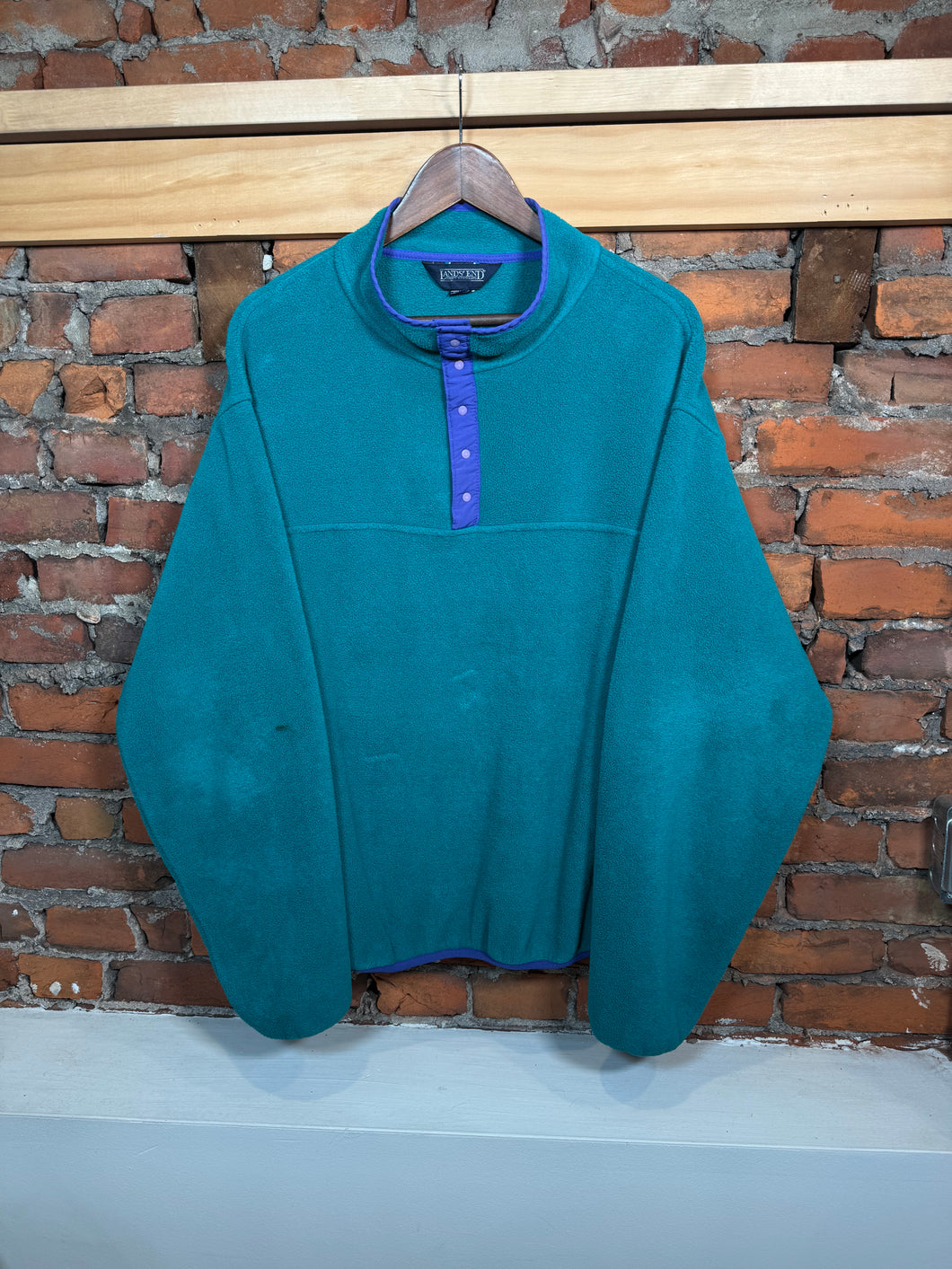 Vintage Lands End Fleece Pullover (L)