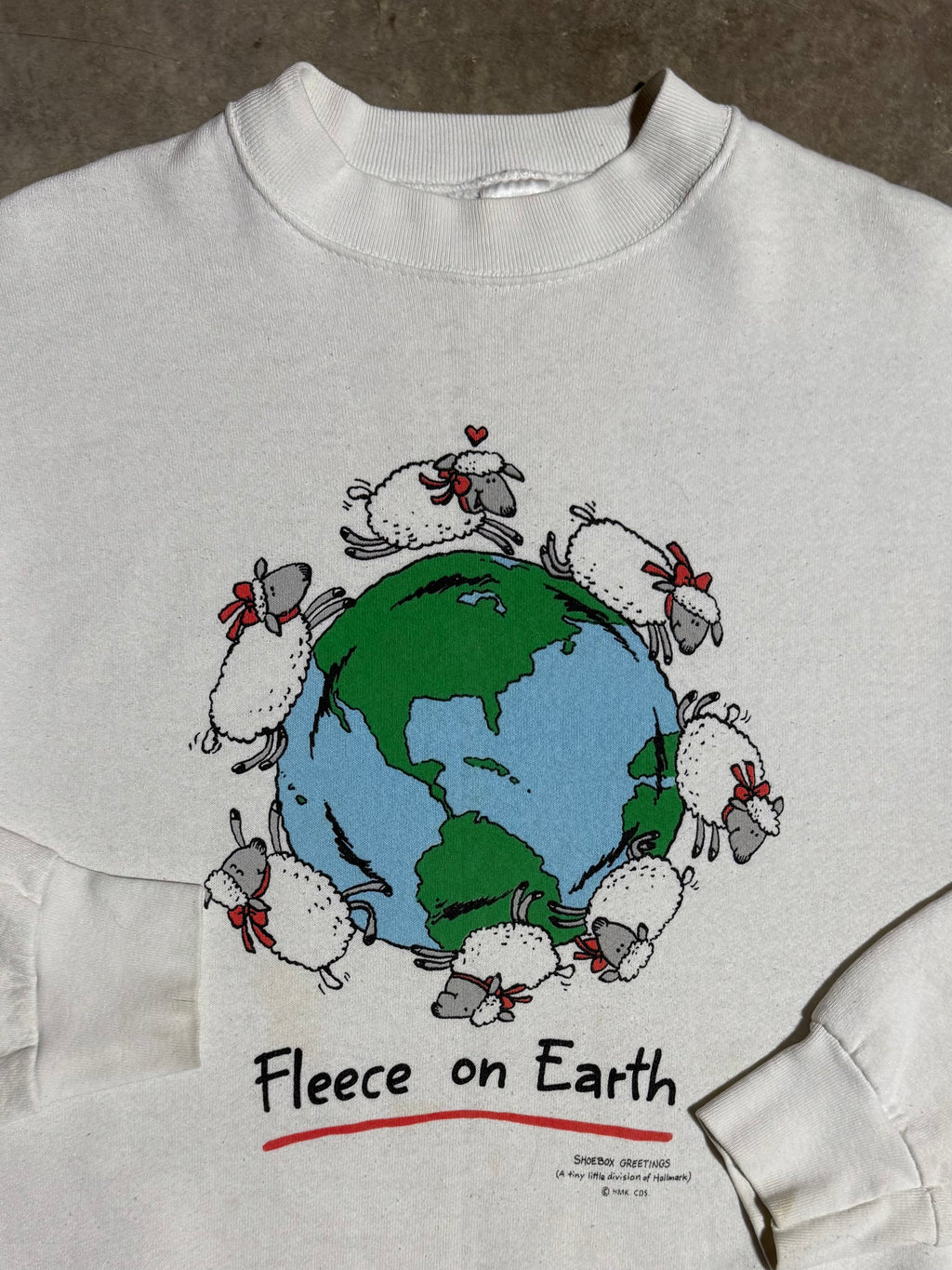 Vintage 90s Fleece On Earth Crewneck (L)
