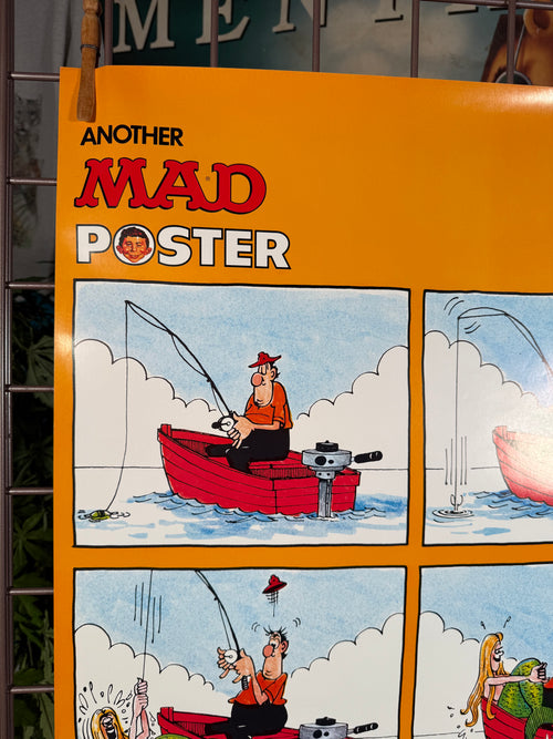 Vintage 1977 Mad Fishing Poster