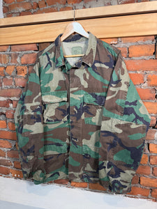 Vintage Military Camo Jacket (XL)