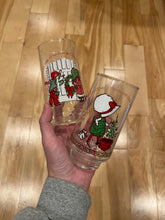 Load image into Gallery viewer, Lot of 2 Vintage 70s Coca Cola Christmas Glasses
