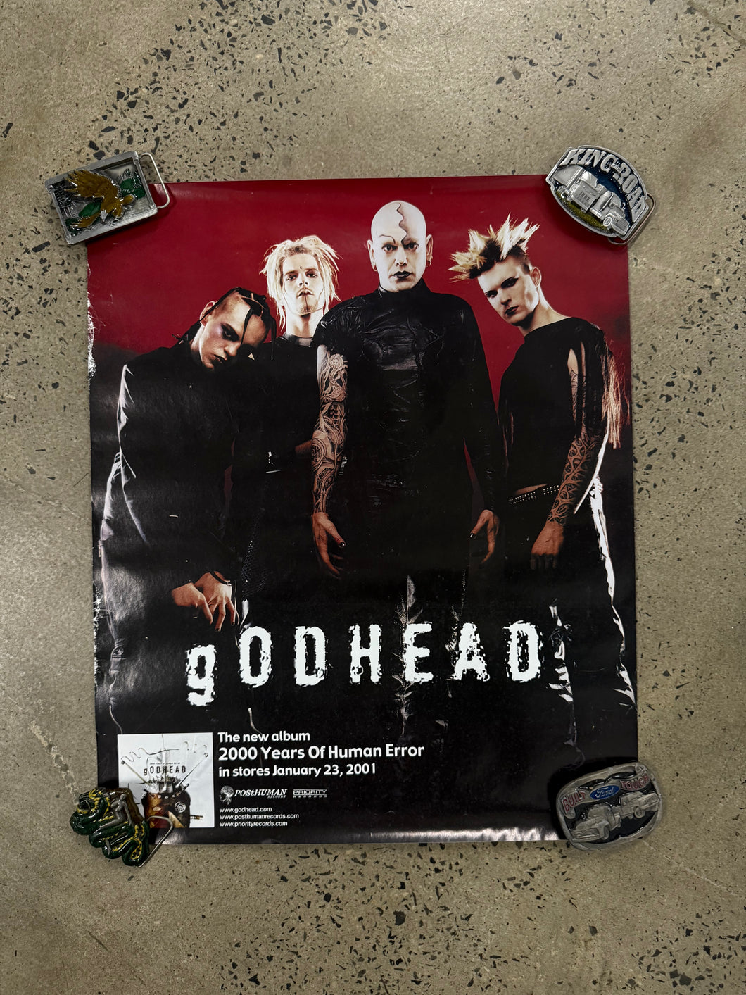 Vintage 2000 Godhead Album Poster (18x22)
