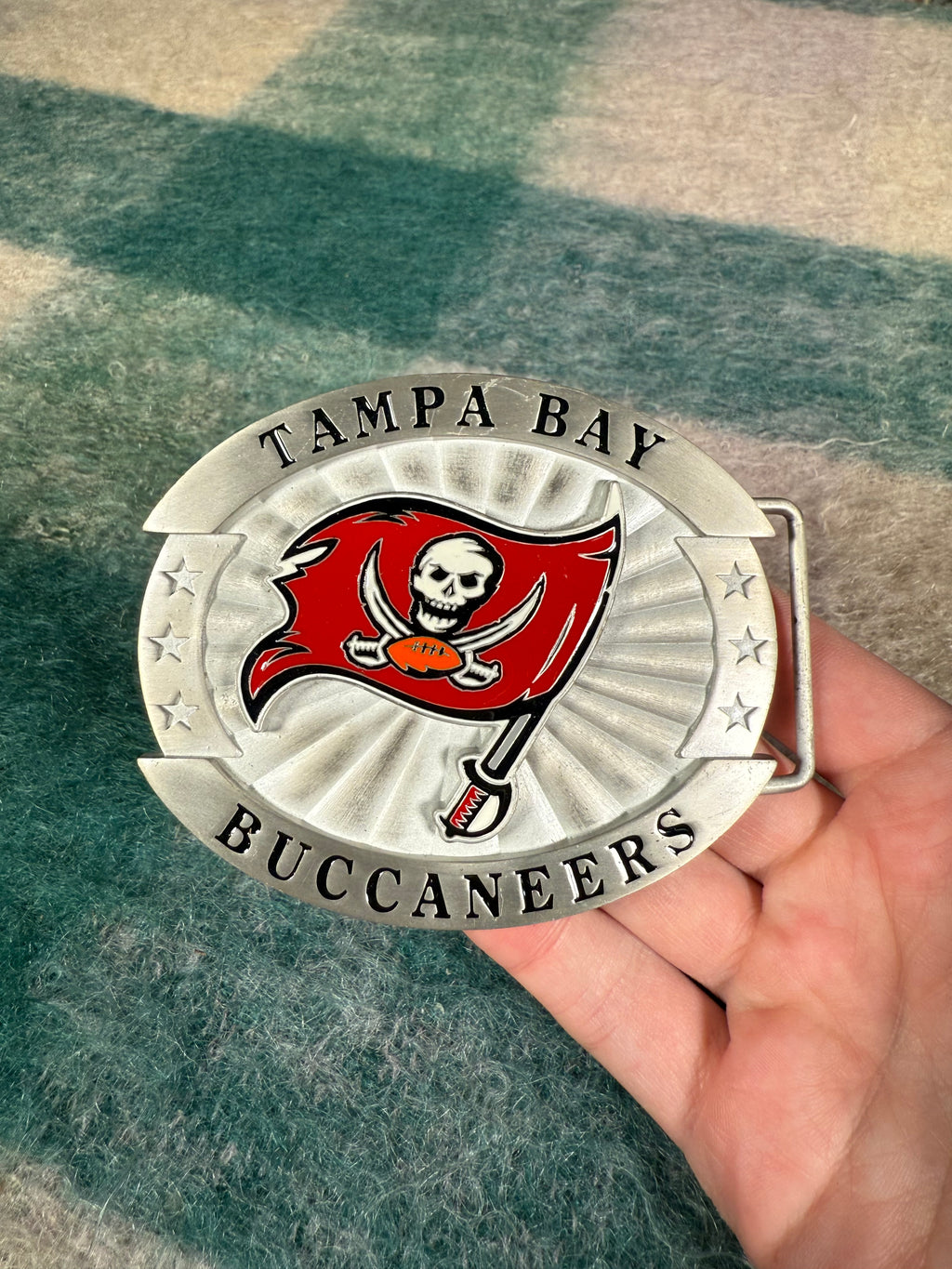 Vintage 2000s Tampa Bay Buccaneers Logo Oversized Belt Buckle