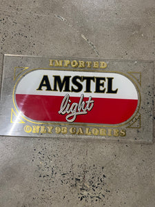 Vintage 80s Amstel Light Beer Sign