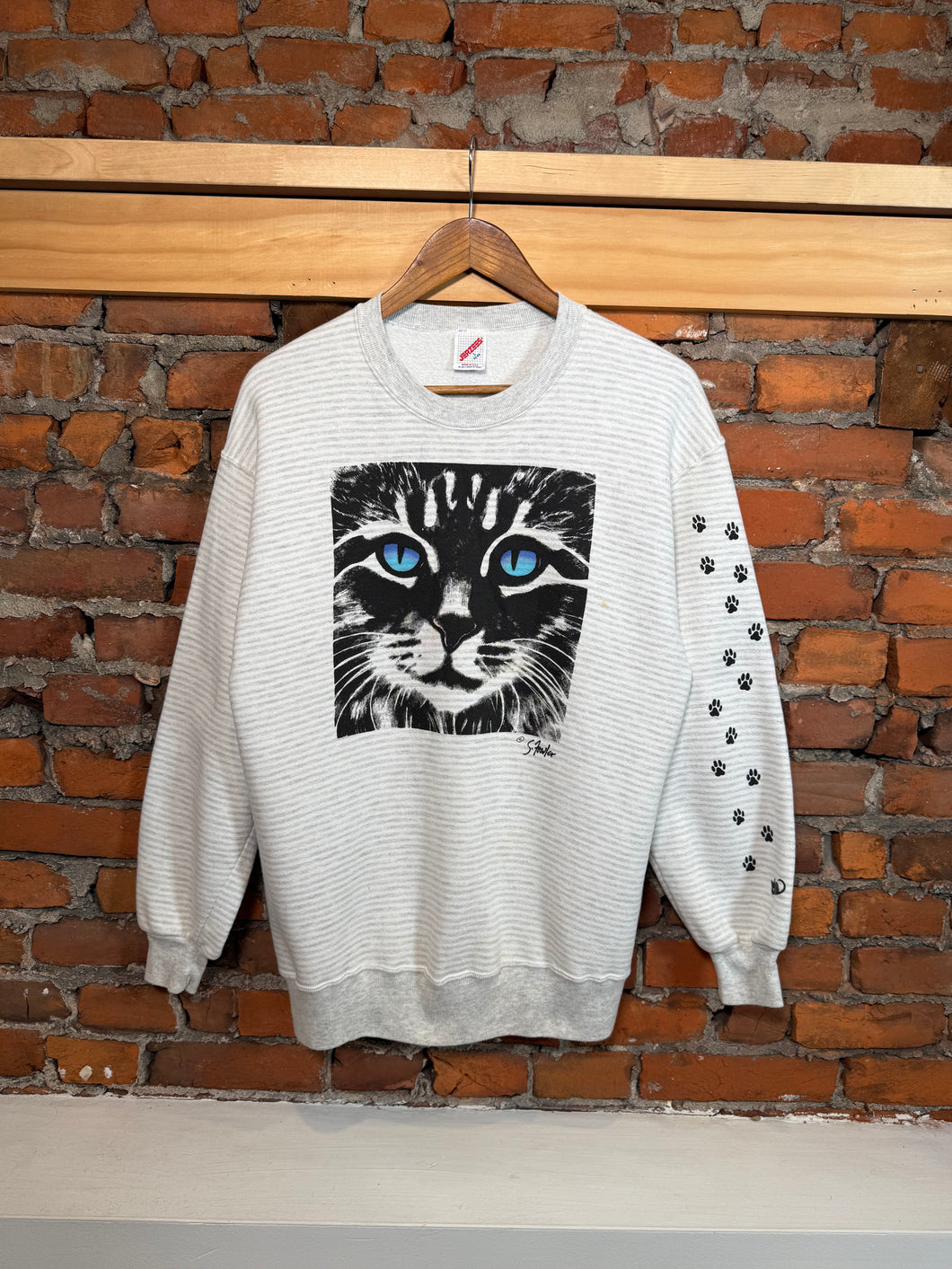 Vintage Early 90s Cat Crewneck (S)