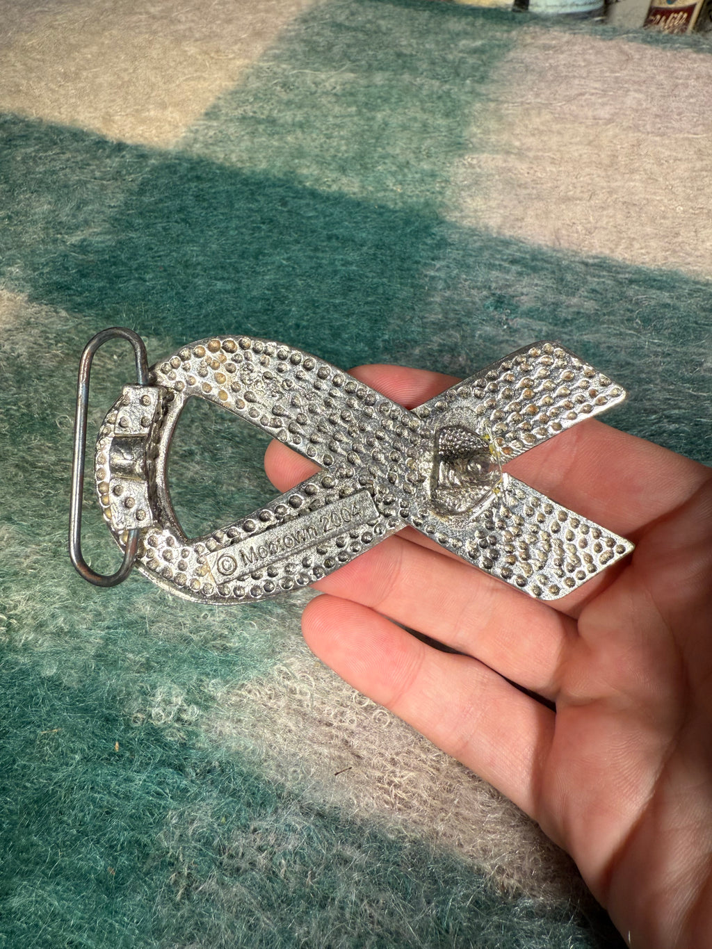 2004 Support Our Troops Ribbon Belt Buckle