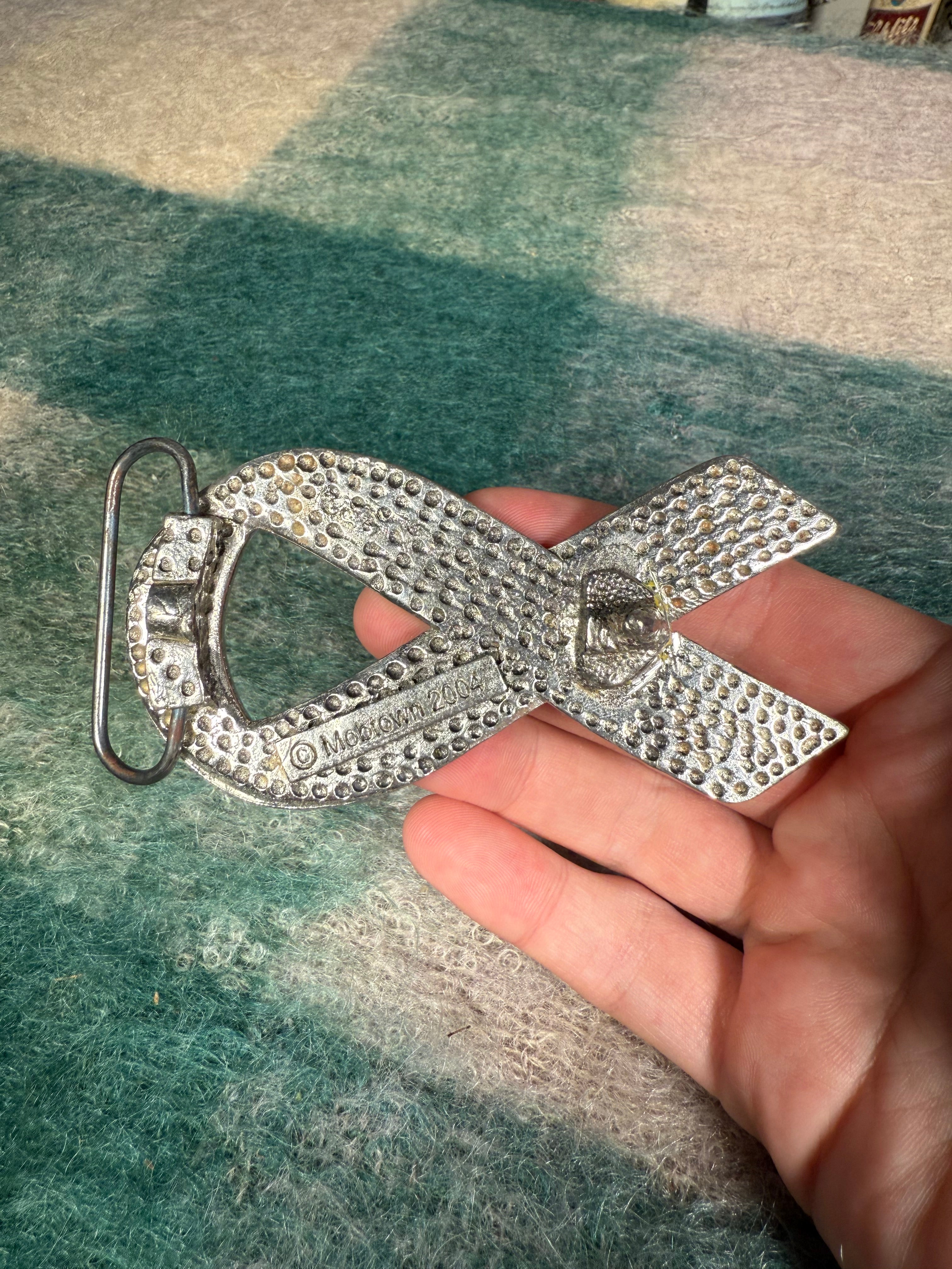 2004 Support Our Troops Ribbon Belt Buckle
