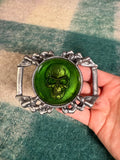 Vintage 3D Skull In Resin Claw Belt Buckle