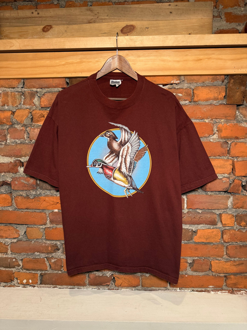 Vintage Maroon Ducks Heavyweight T-Shirt (XL)