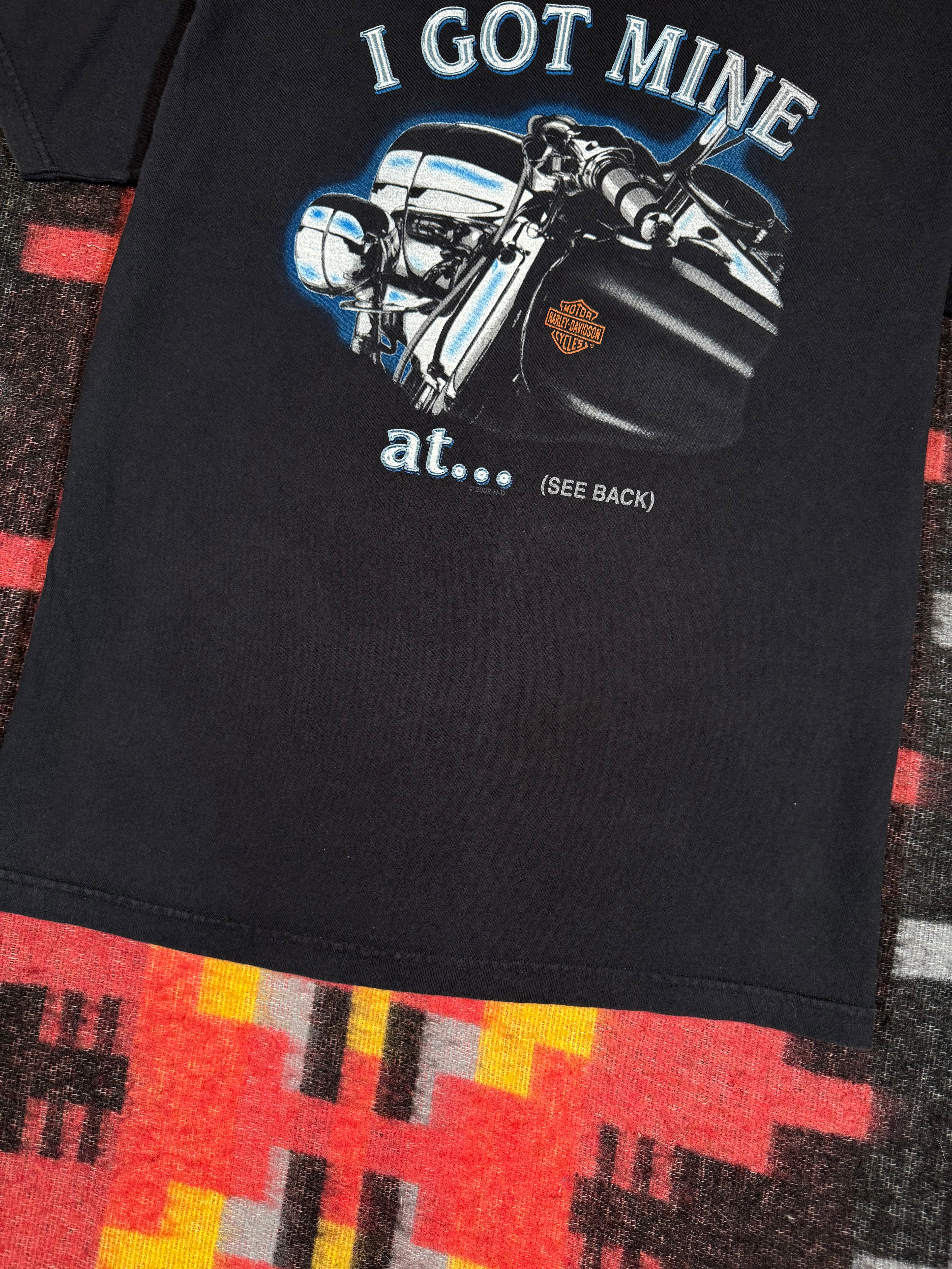 2002 I Got My Harley In Atlantic City Shirt (L)