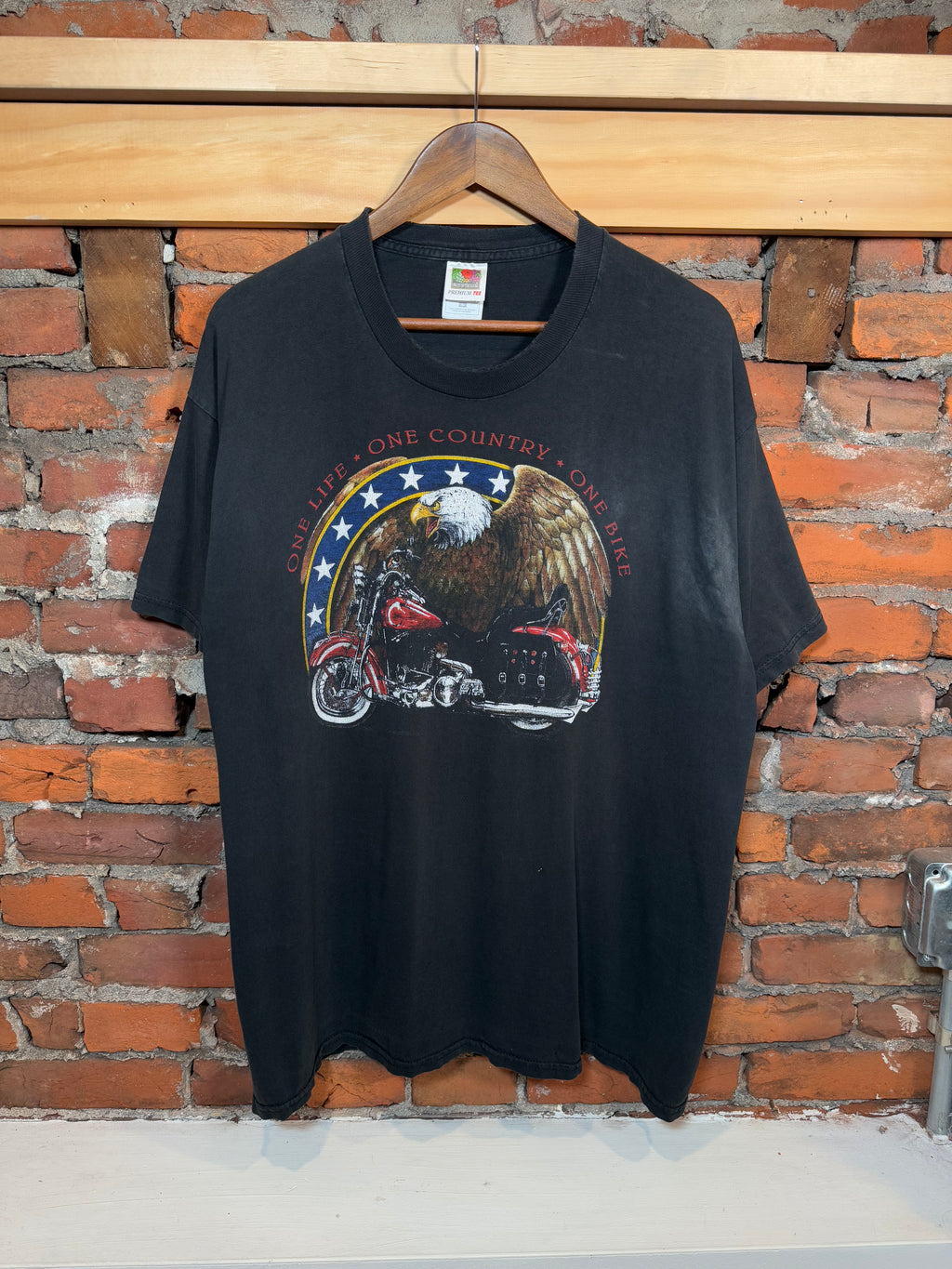 Vintage Distressed 2001 Bike Week Tee (XL)
