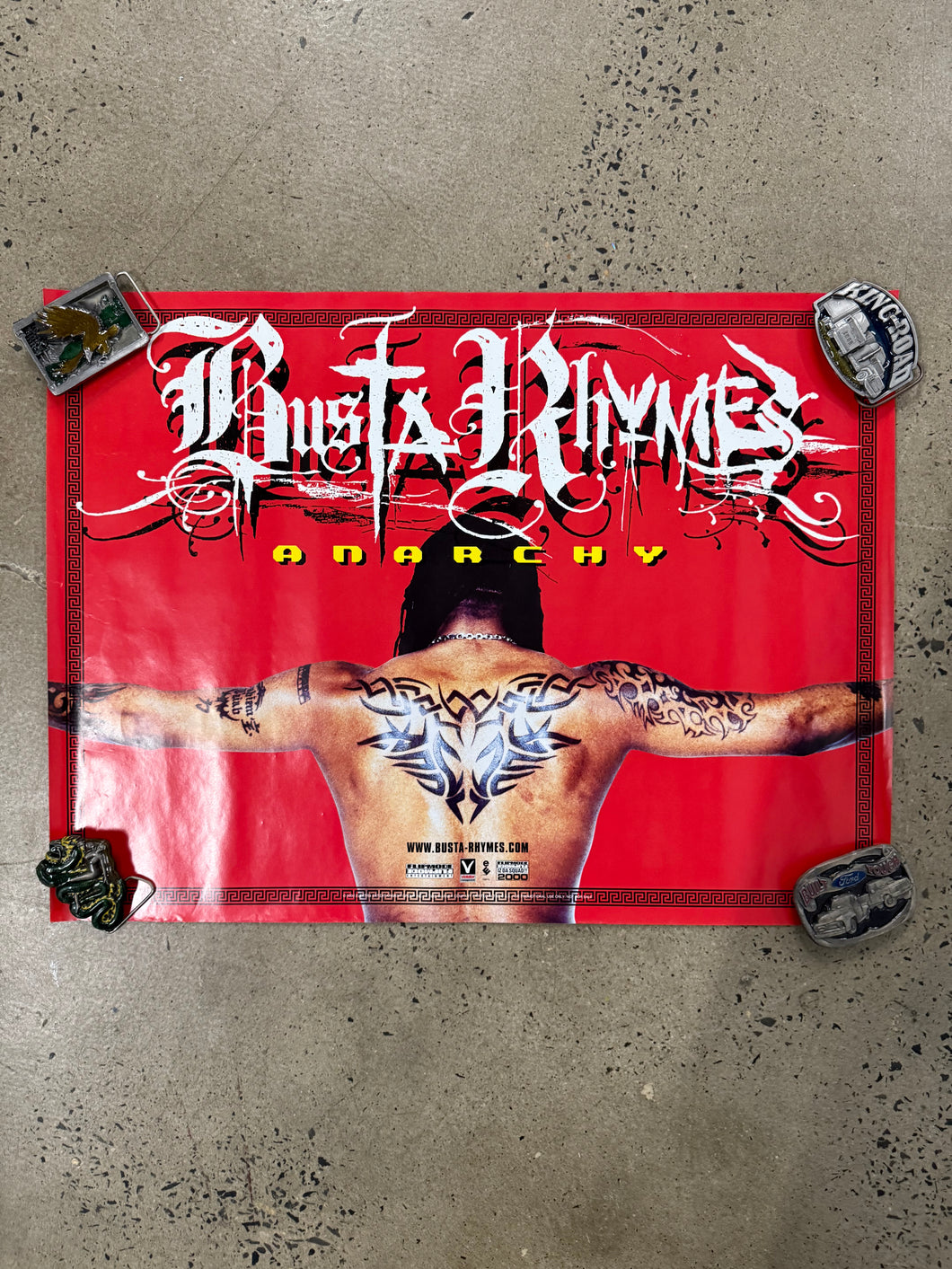 Early 2000s Busta Rhymes Anarchy Album Poster (24x18)