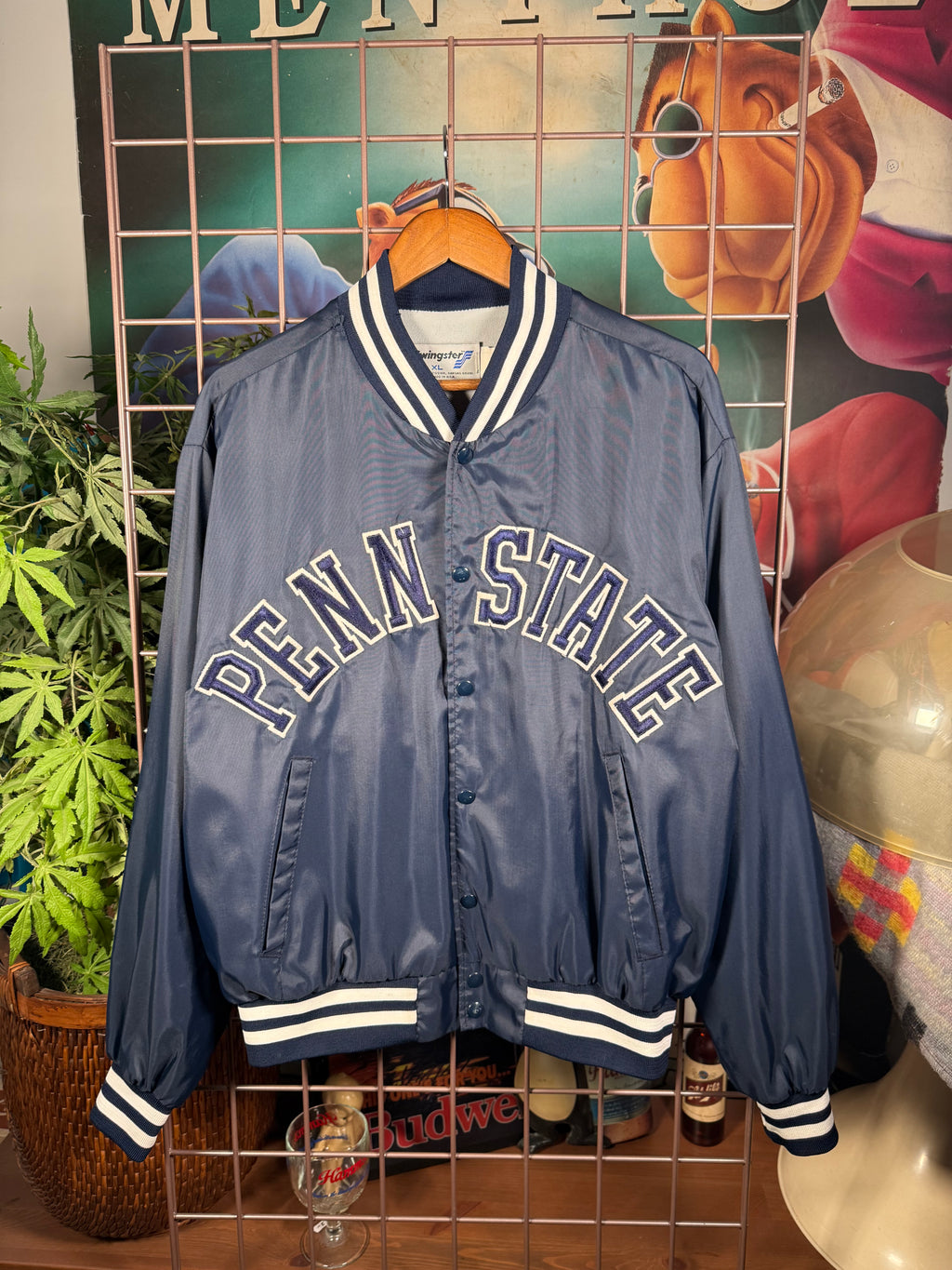 Vintage Penn State Swingster Stitched Bomber Jacket (XL)