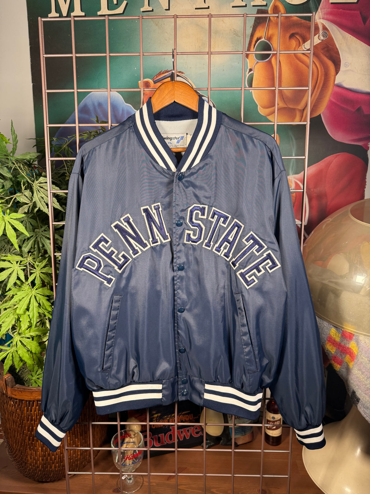 Vintage Penn State Swingster Stitched Bomber Jacket (XL)
