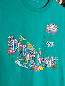 Vintage 1991 Ron Jon Spring Break Cutoff Shirt (L)