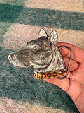 Vintage 3D Dog Head Belt Buckle