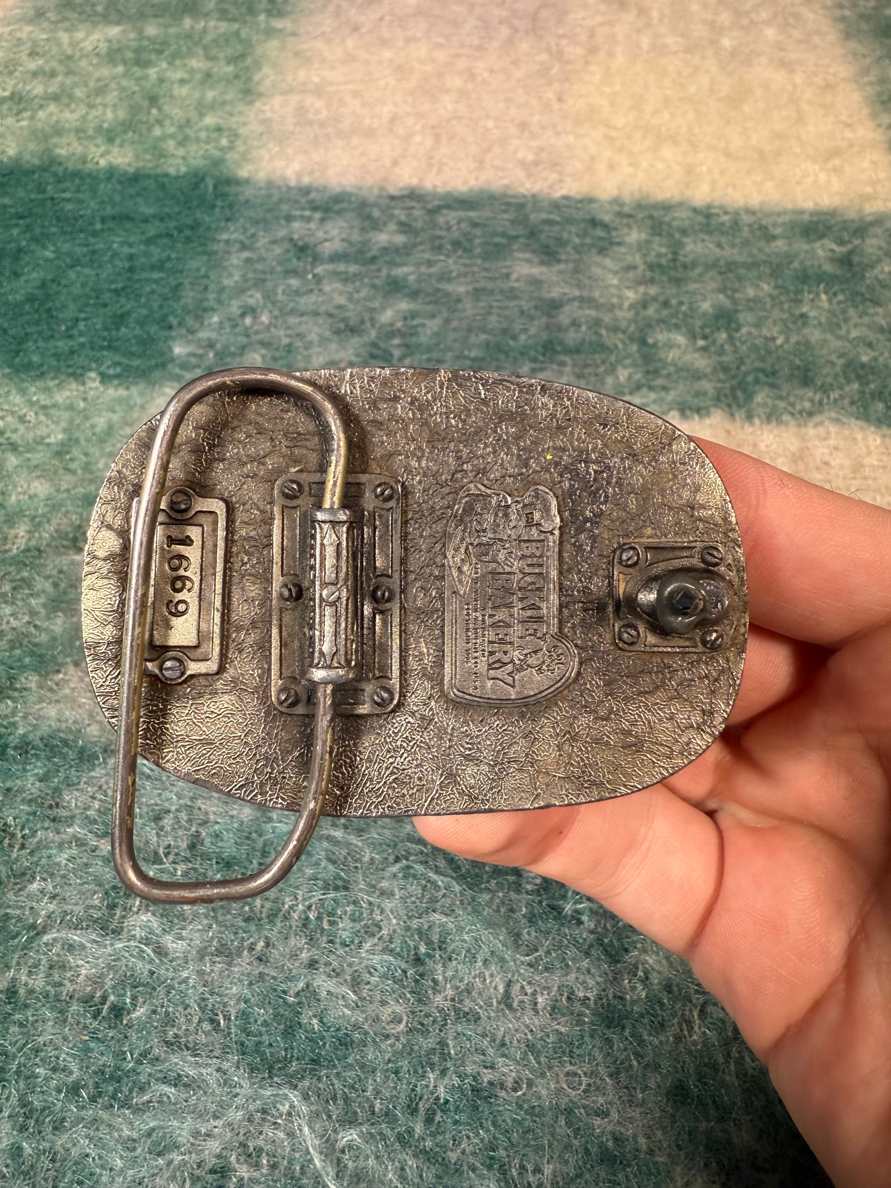 Vintage Pitbull Belt Buckle