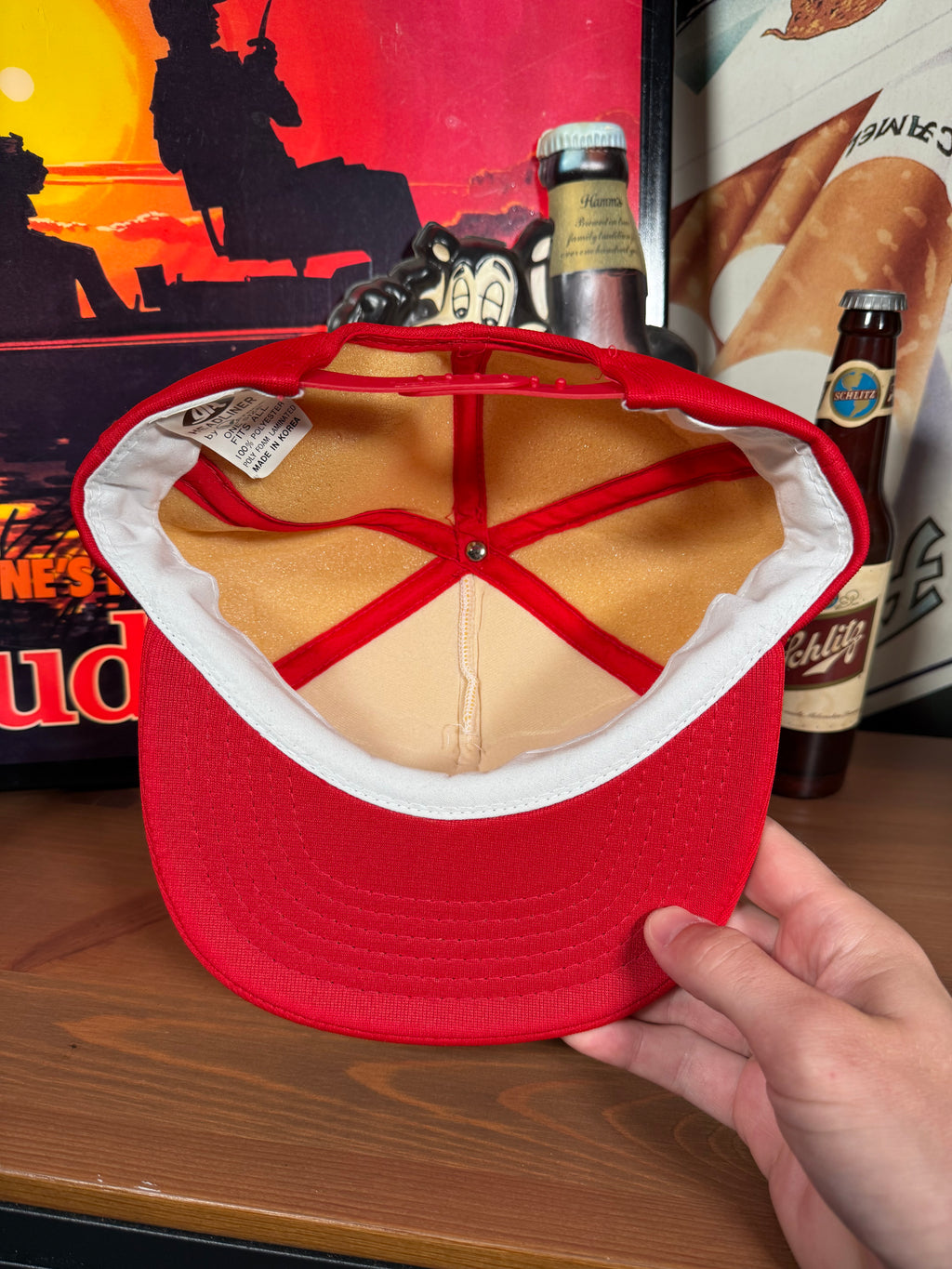 Vintage Explosives Expert Red Trucker Hat