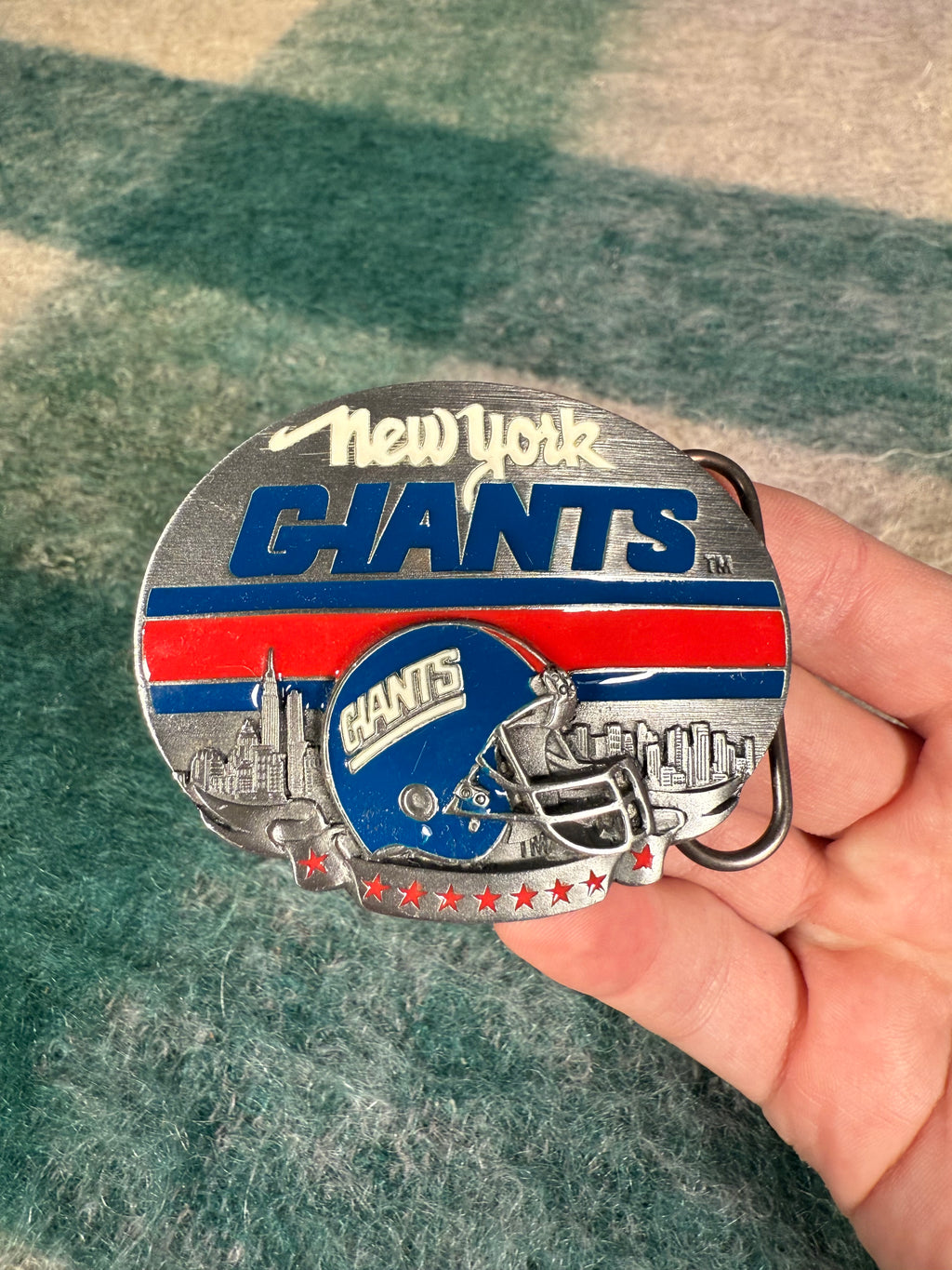 Vintage New York Giants Helmet Belt Buckle