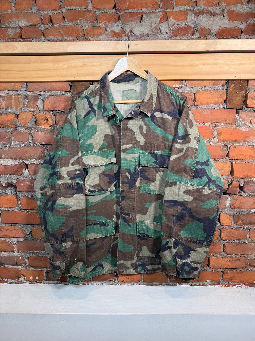 Vintage Military Camo Jacket (XL)