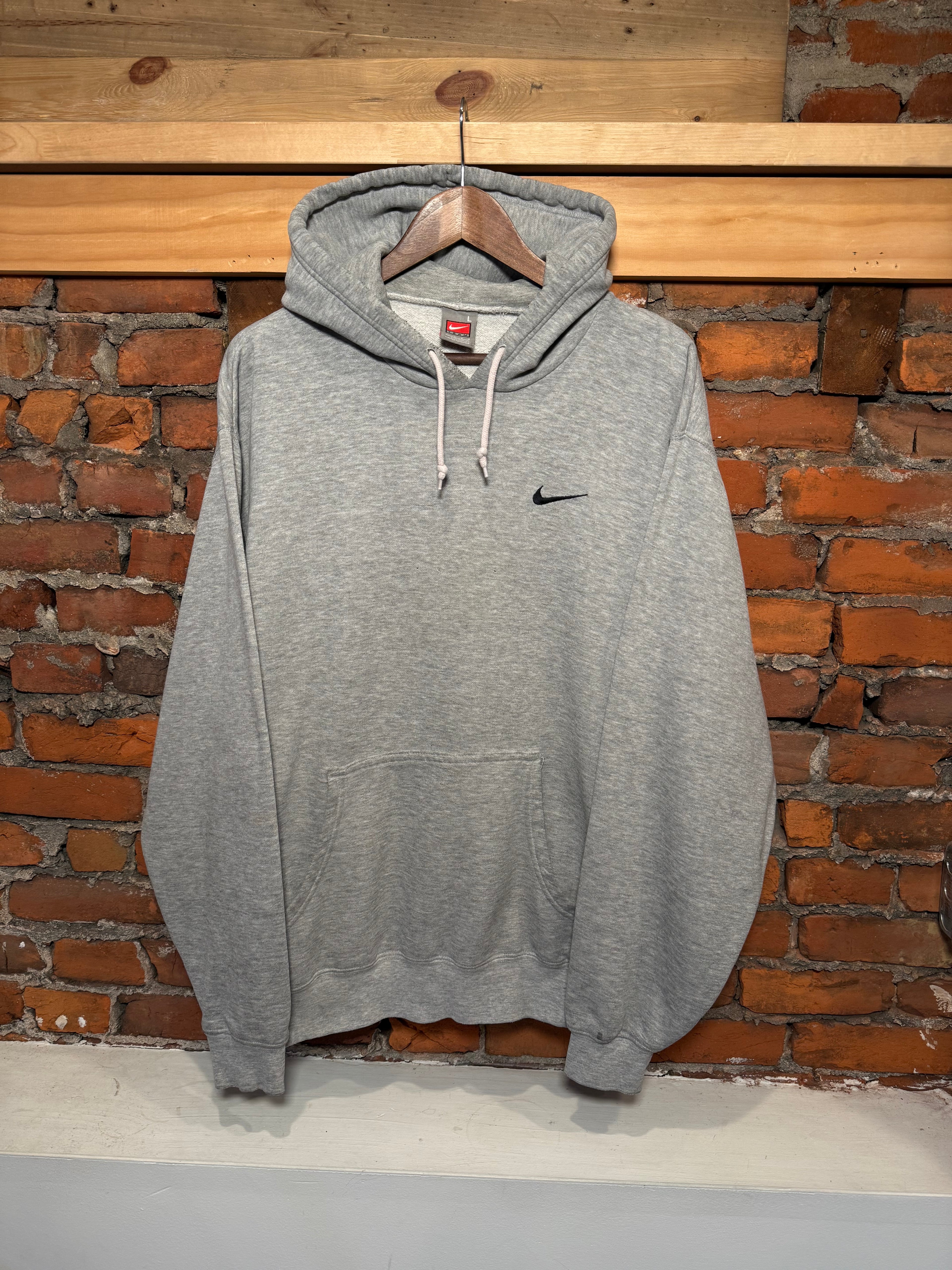 Vintage Early 2000s Nike Grey Hoodie (L)