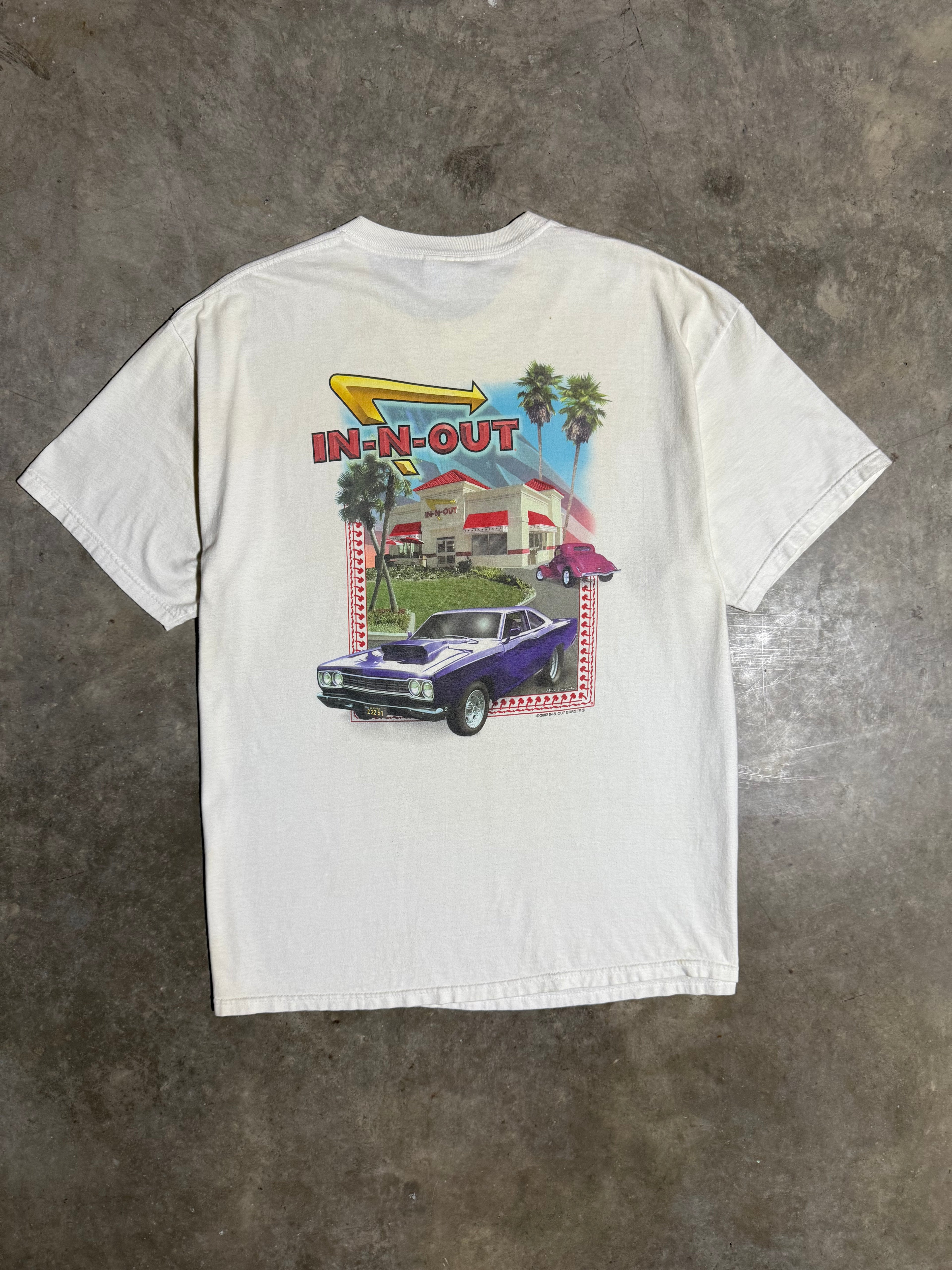 Vintage Early 2000s In N Out Burger Burger T-Shirt (XL)
