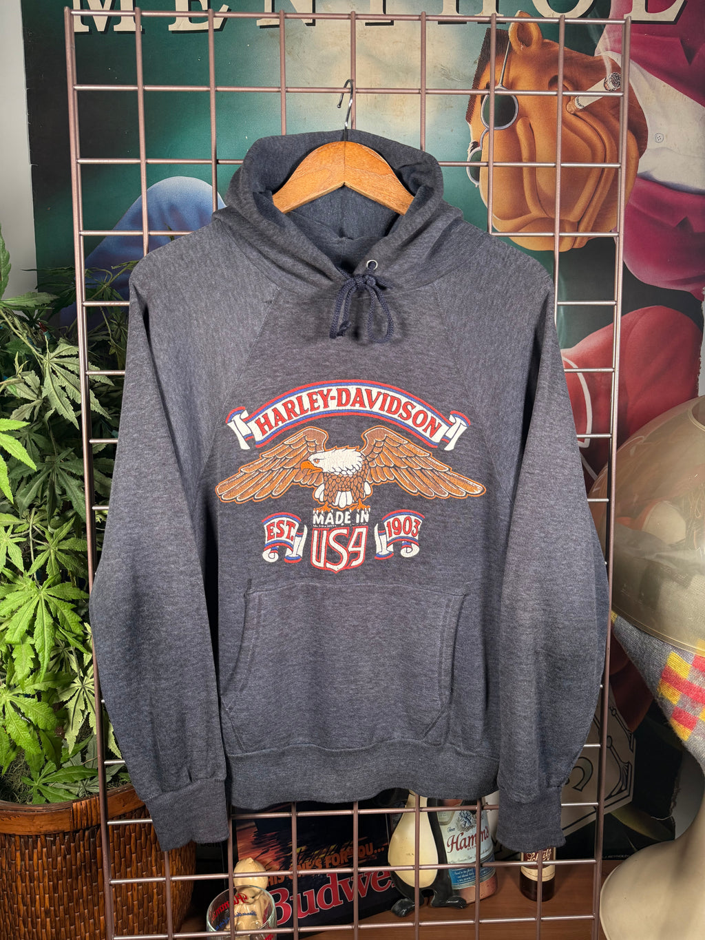 Vintage 80s Harley Davidson California Hoodie (M)