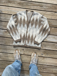 Vintage 60s/70s Sears Mohair Argyle Sweater (M)