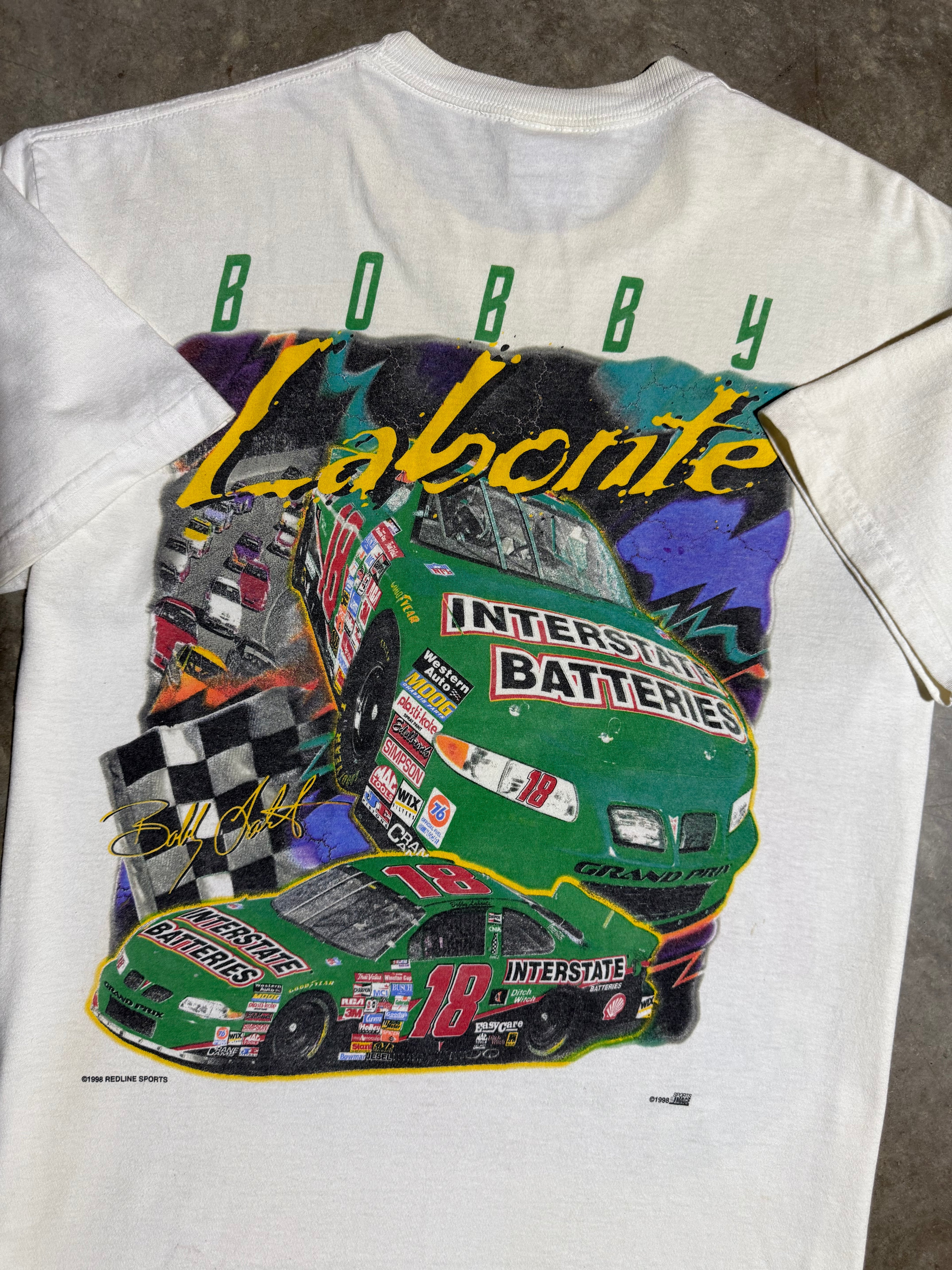 Vintage 1998 Pure Energy Bobby Labonte Nascar T-Shirt (L)