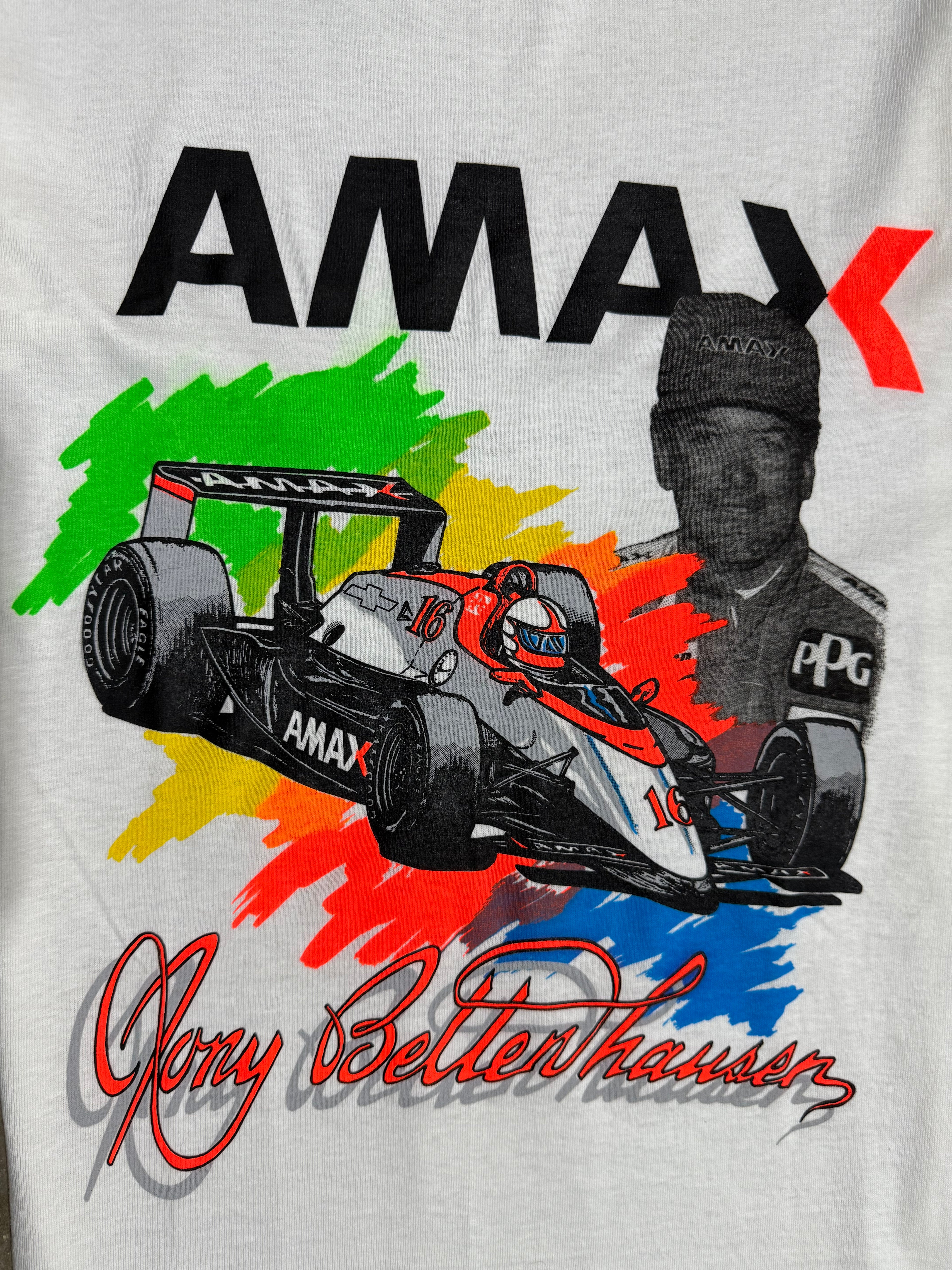Vintage Early 90s Amax Tony Bettenhausen Racing T-Shirt (S)