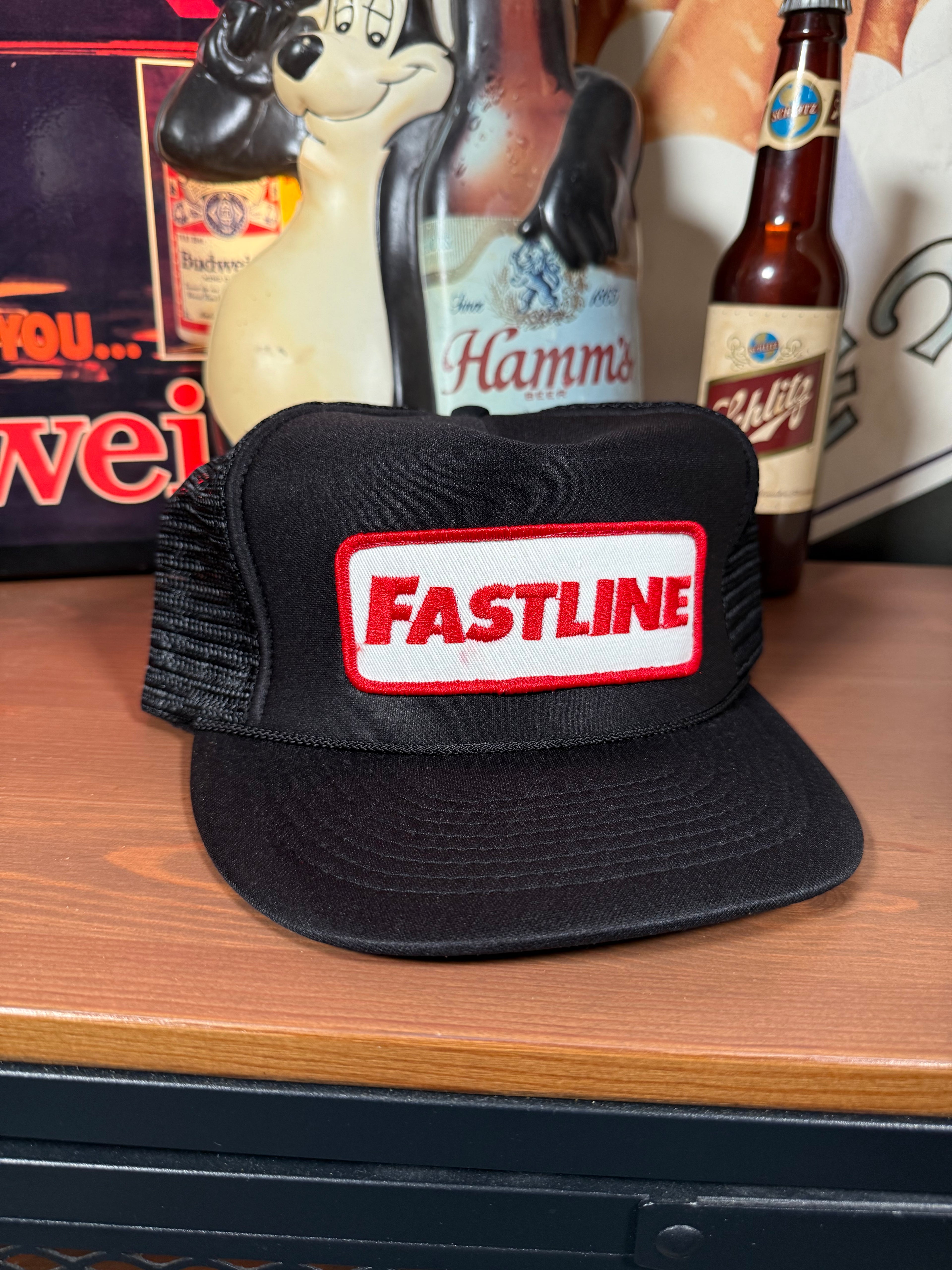 Vintage 80s Fastline Patch Trucker Hat