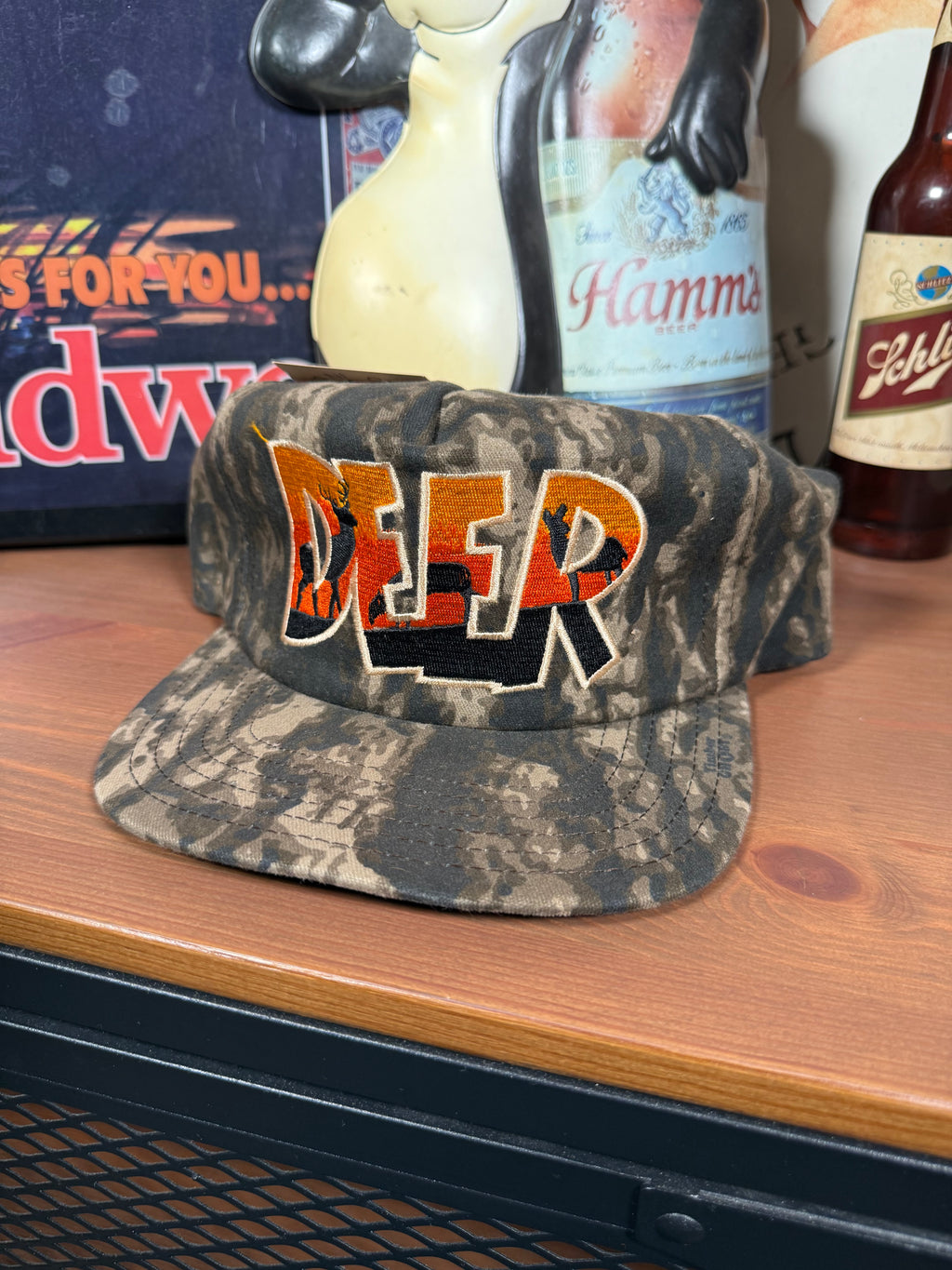 Vintage Unworn Deer Camo Snapback Hat