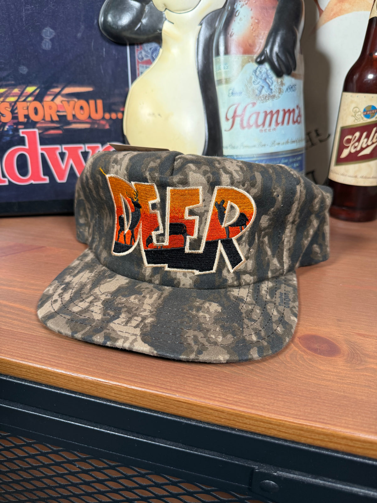 Vintage Unworn Deer Camo Snapback Hat