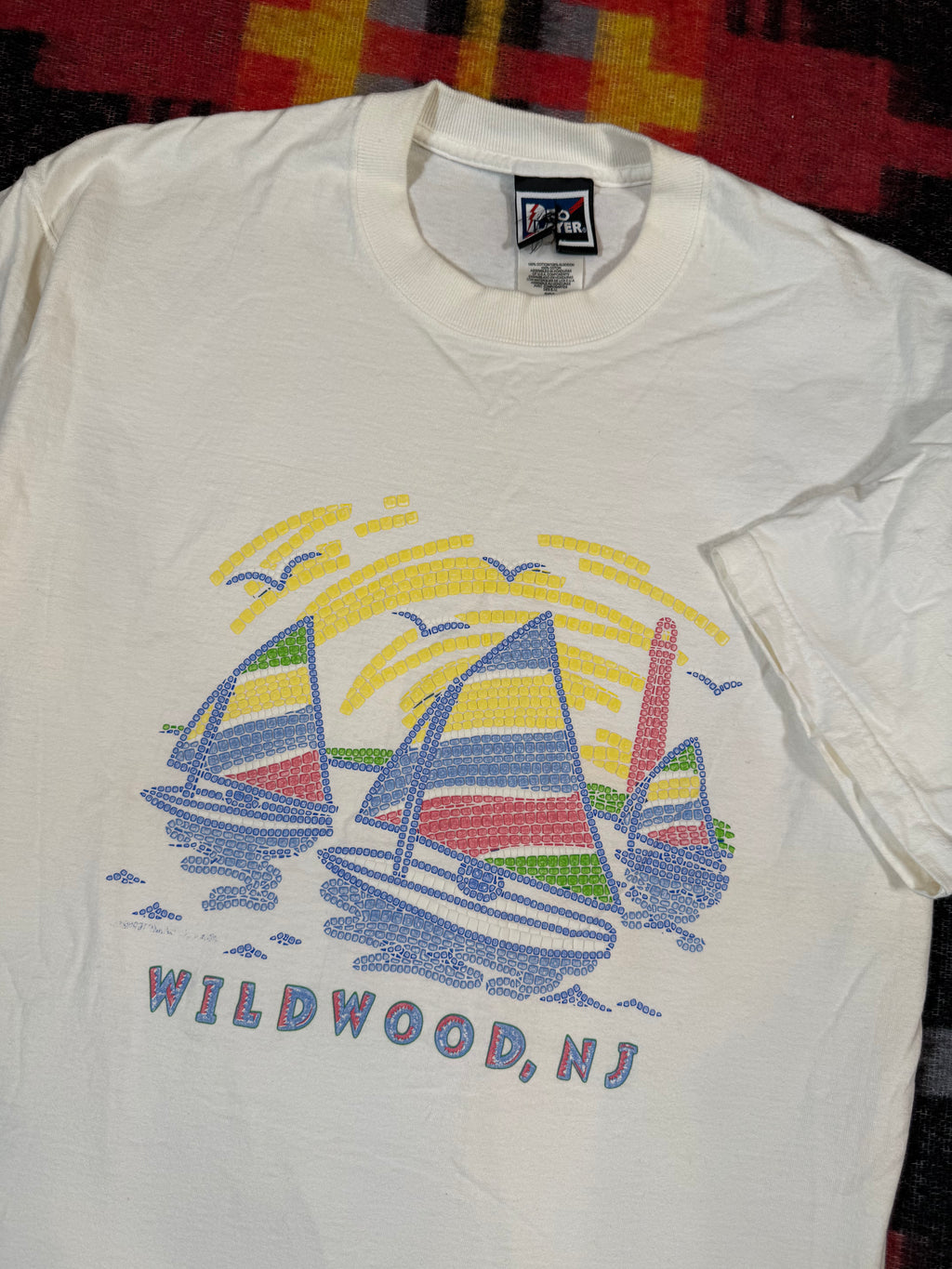Vintage Wildwood New Jersey Sailboat T-Shirt (L/XL)