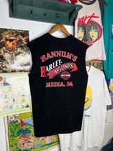 Load image into Gallery viewer, Vintage 1999 Flaming Harley Cutoff Tee (L)
