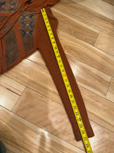 Load image into Gallery viewer, Vintage 1970s Knit Zip Up Sweater With Leather (WS)
