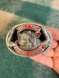 Vintage Only The Strong Survive Wolf Belt Buckle