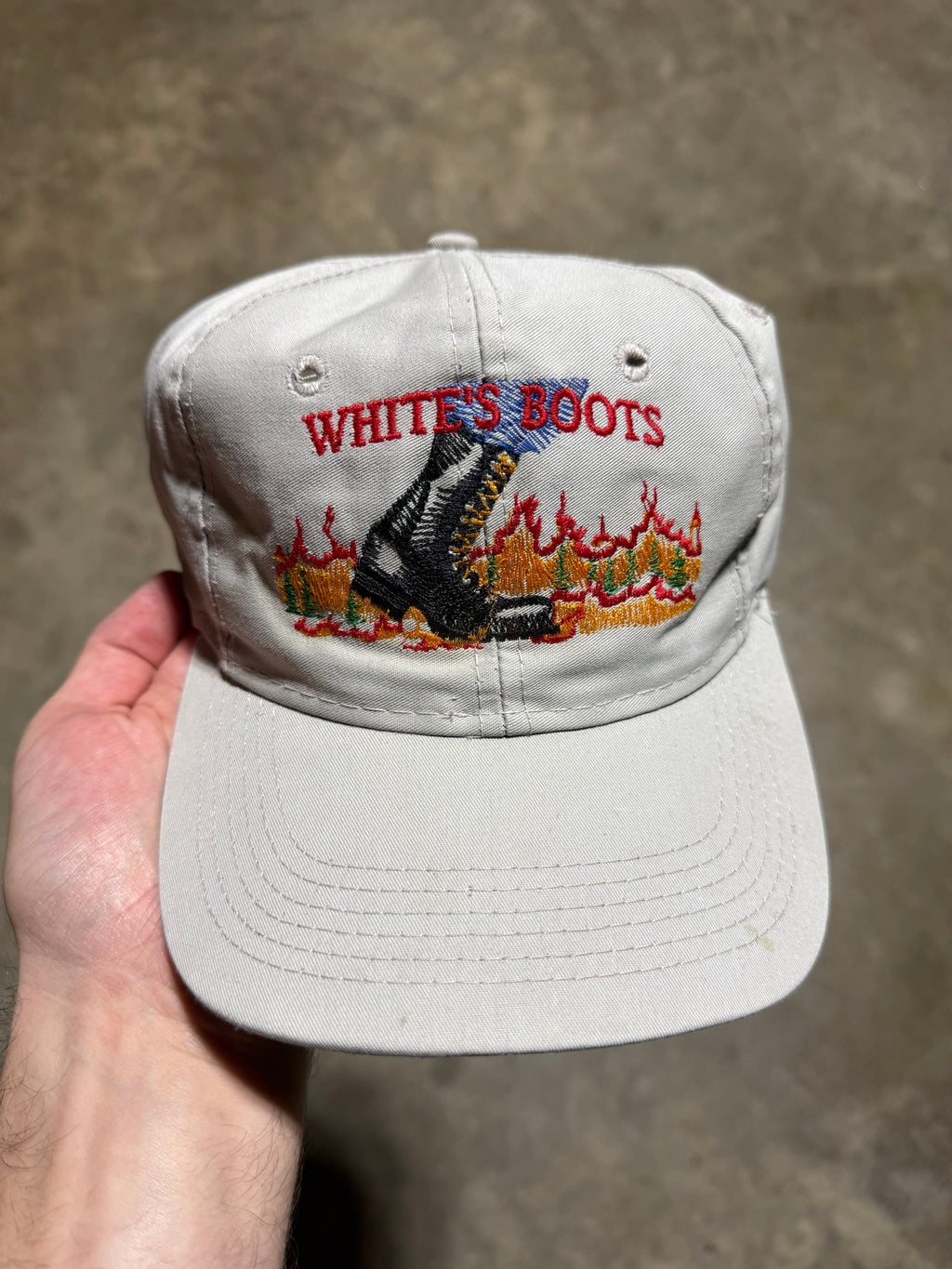 Vintage Whites Boots Flame Hat(S/M)