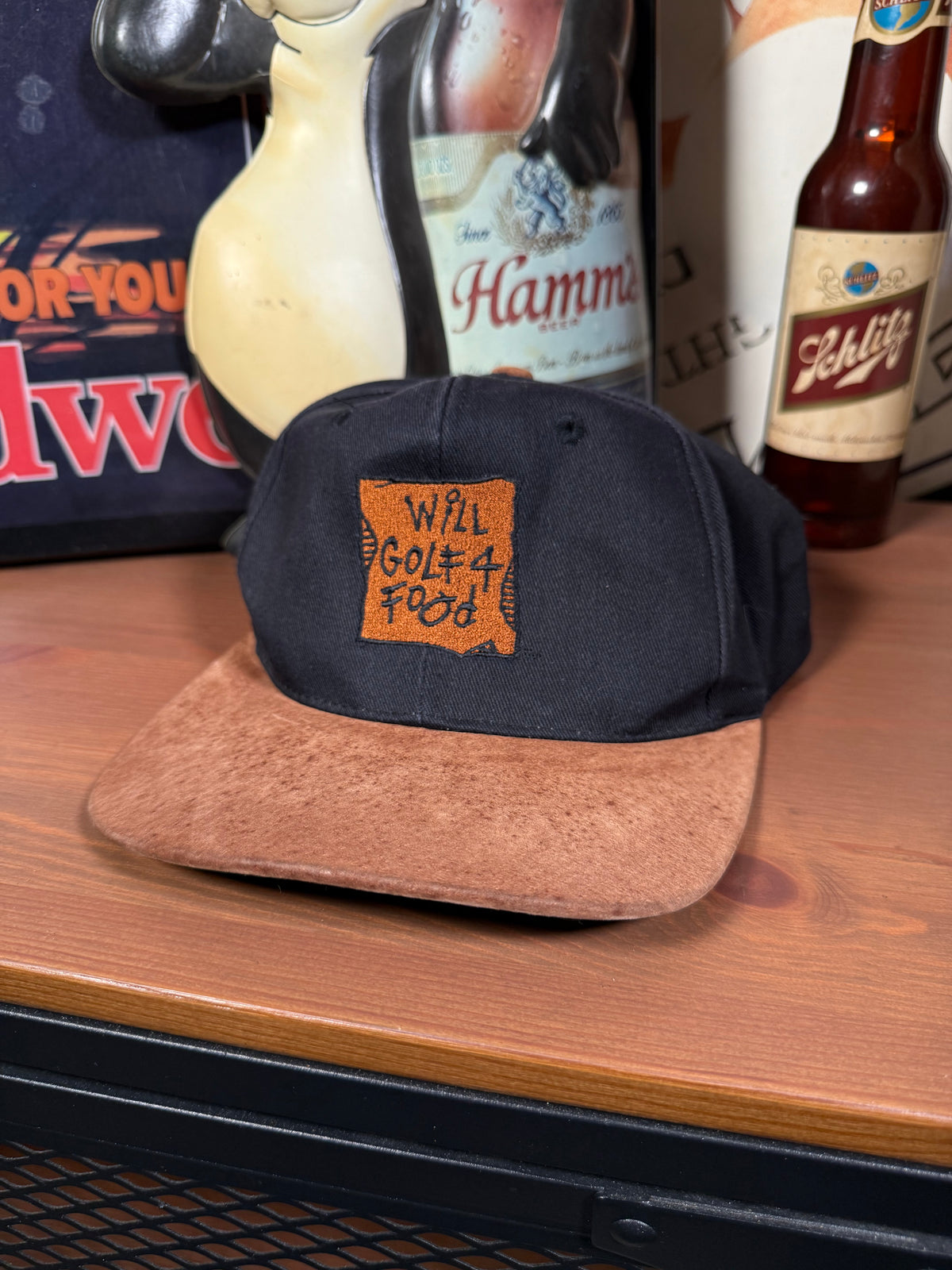 Vintage “Will Golf For Food” Strapback Hat