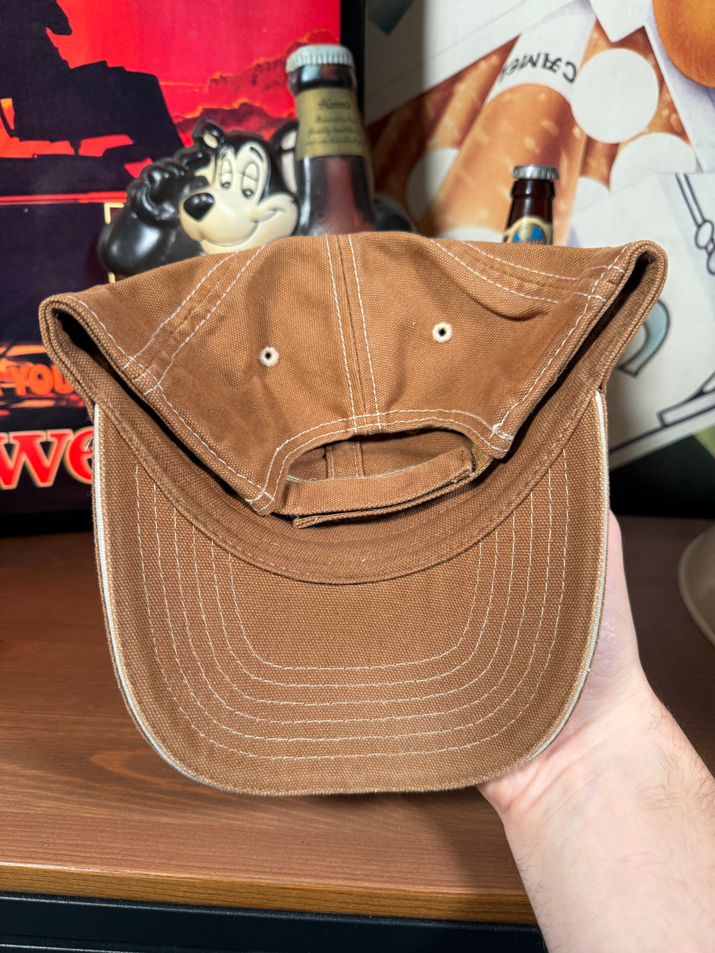 Vintage Y2K New Holland Agriculture Brown K Products Hat