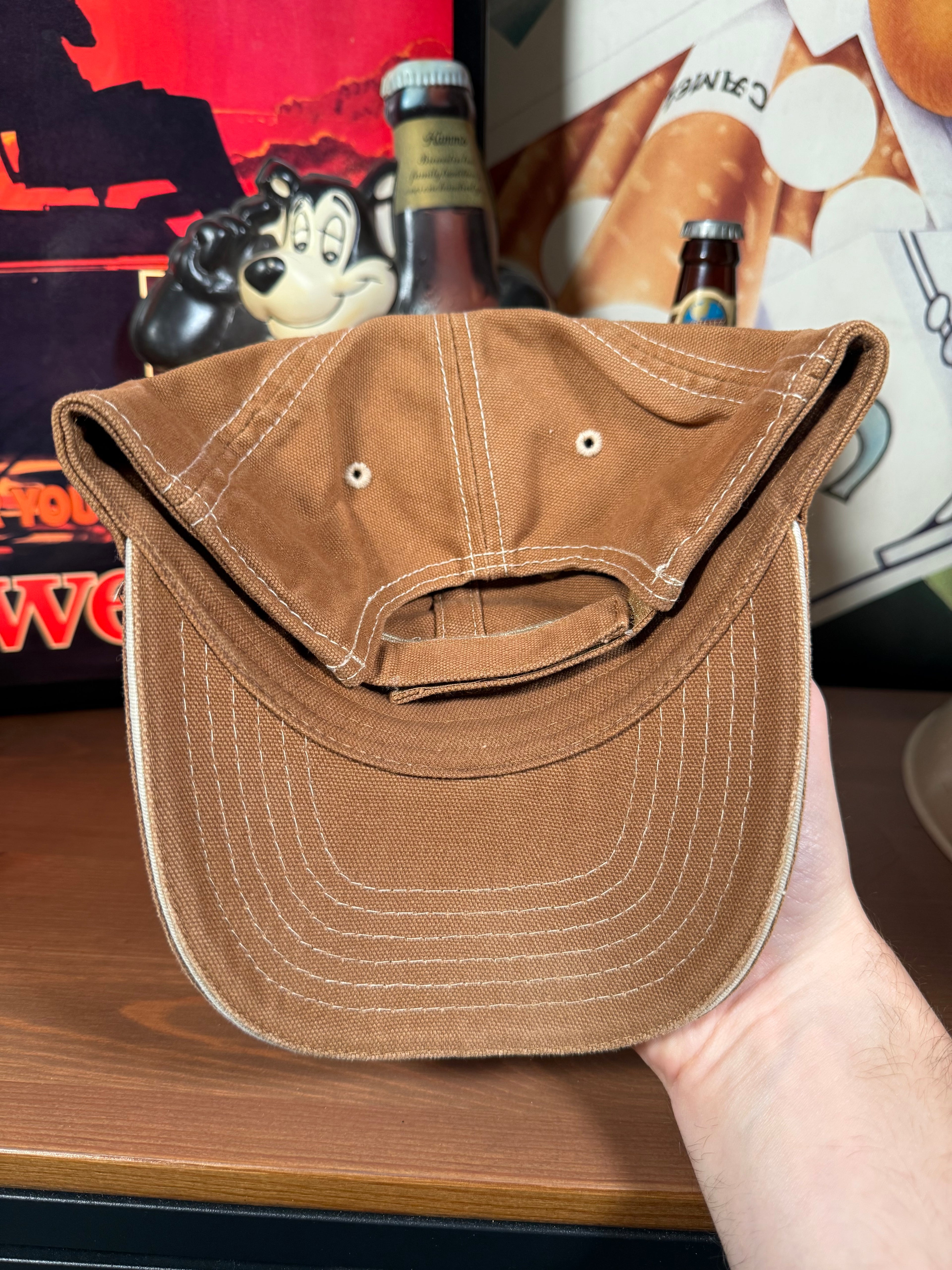 Vintage Y2K New Holland Agriculture Brown K Products Hat