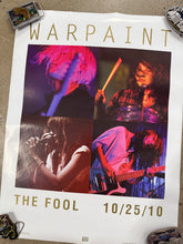 Load image into Gallery viewer, 2010 Warpaint The Fool Album Poster (18x24)
