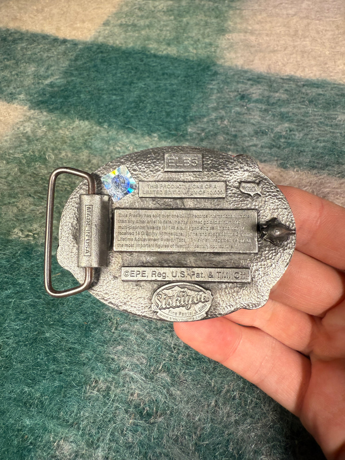 Vintage 2000s Elvis Belt Buckle