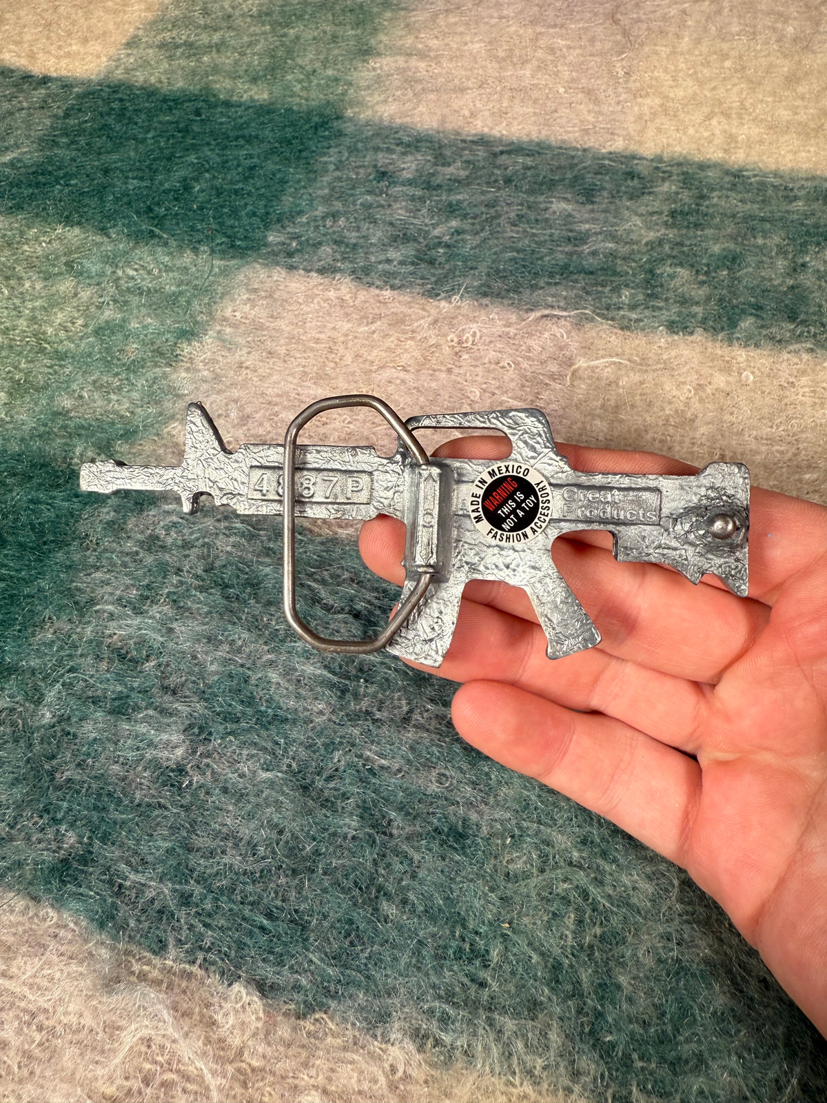 Vintage Machine Gun Belt Buckle
