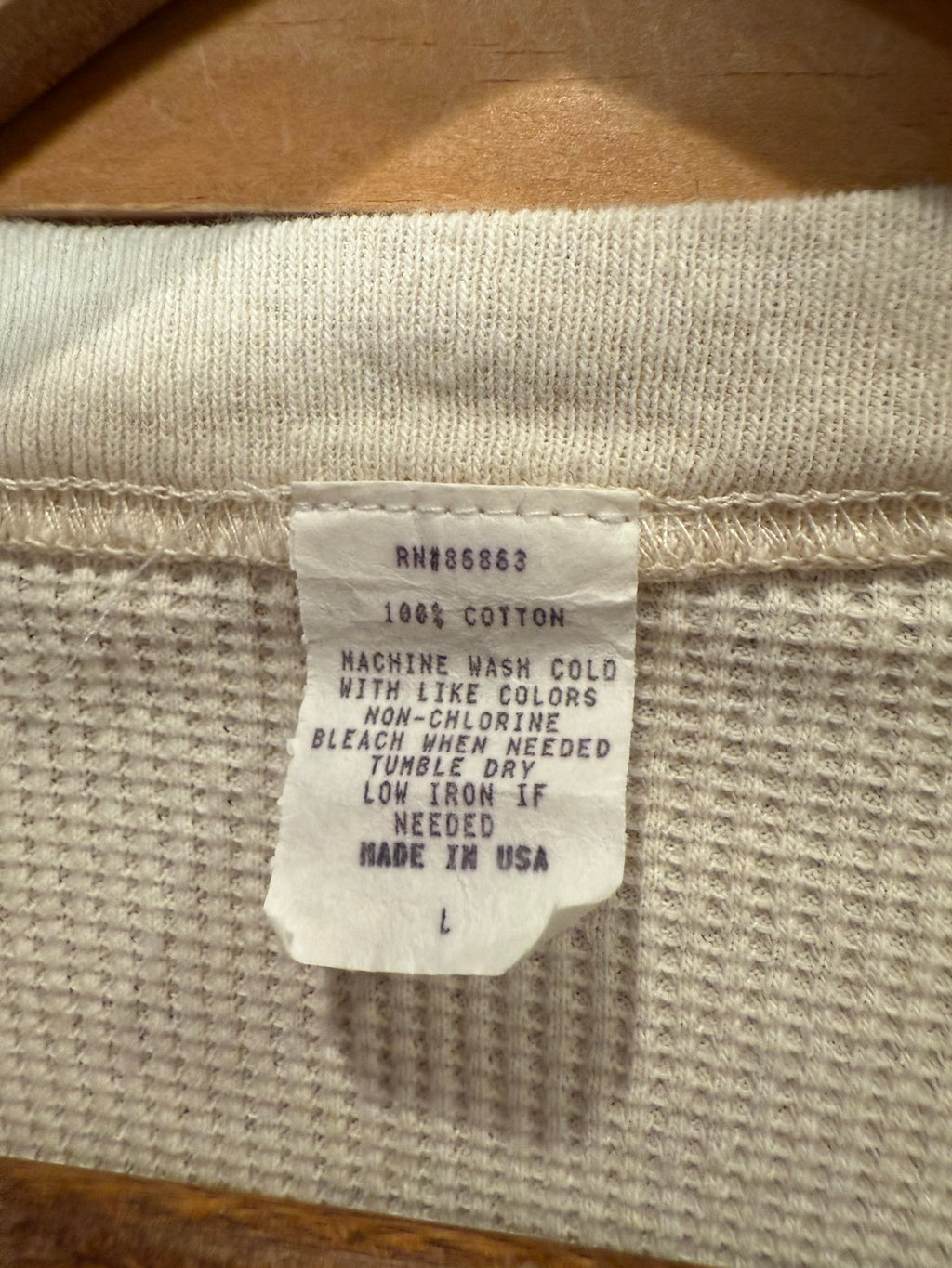 Vintage We Will Remember 9/11 Thermal Cutoff T-Shirt (L)