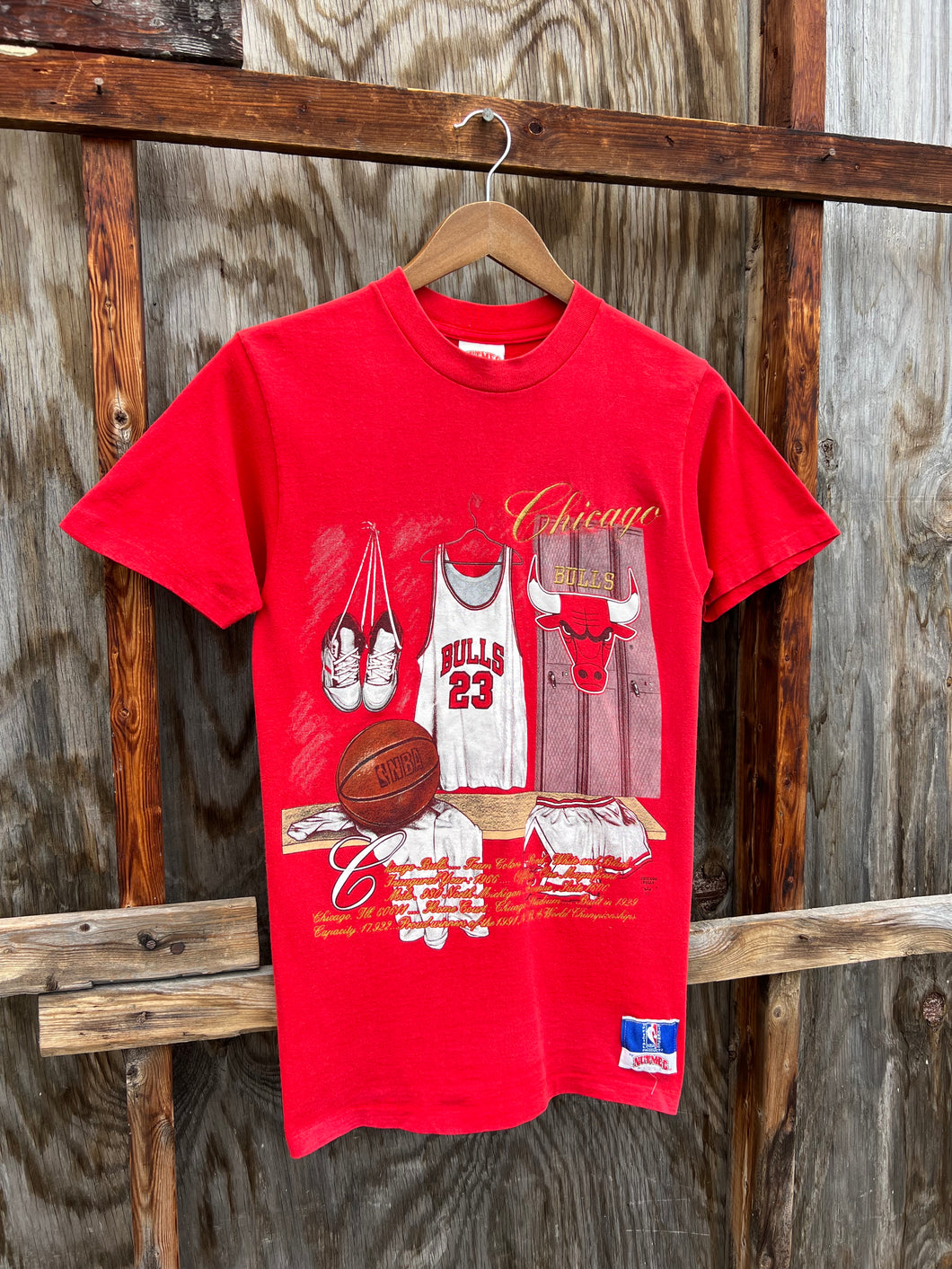 Vintage 90s Chicago Bulls Nutmeg Tee (WS)